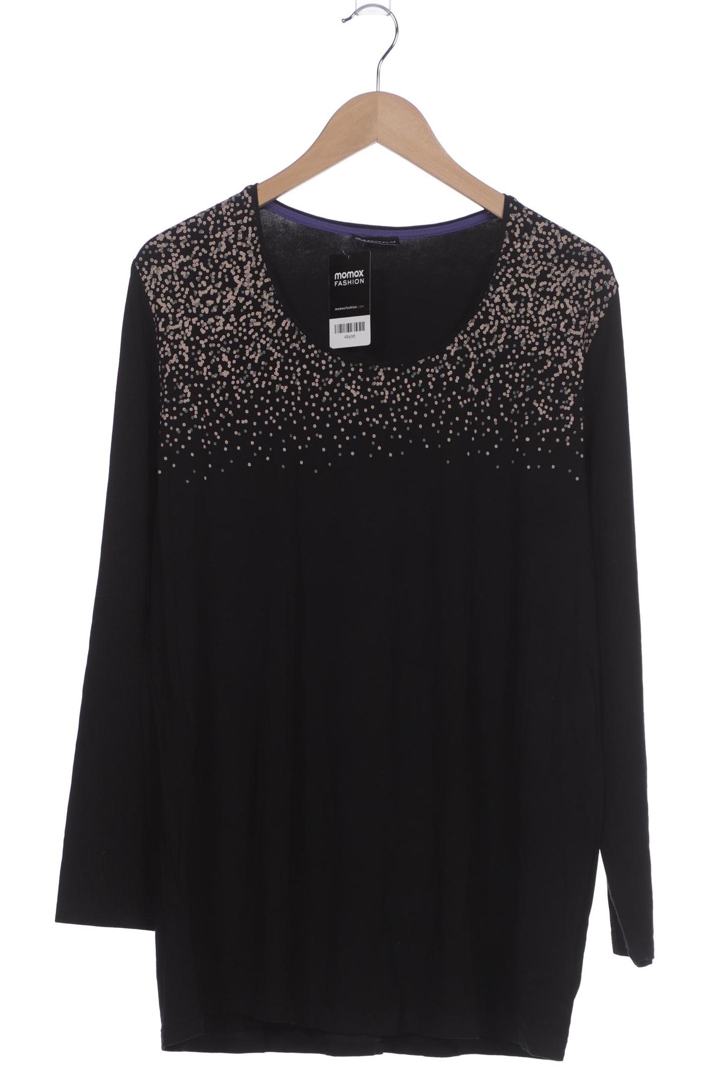 

Samoon by Gerry Weber Damen Langarmshirt, schwarz, Gr. 48