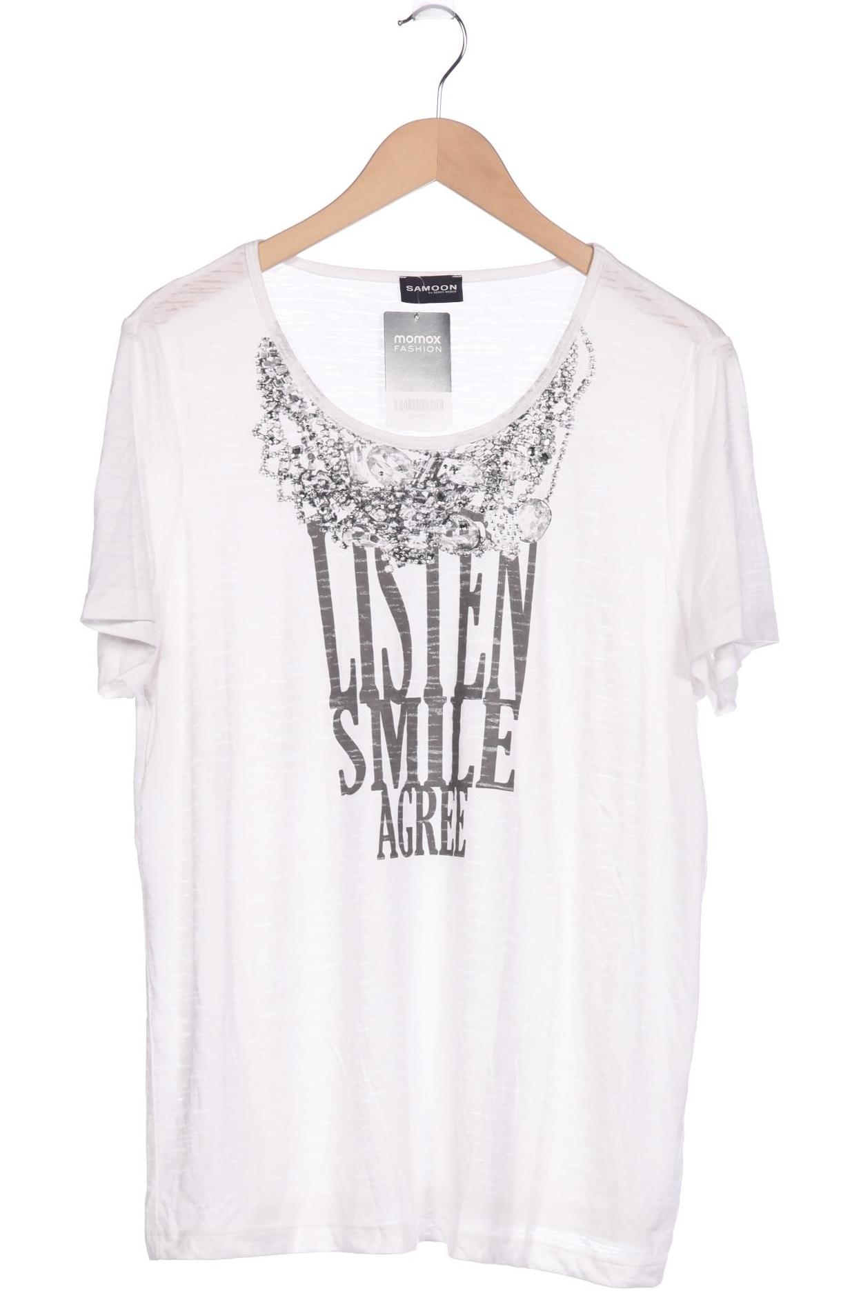 

Samoon by Gerry Weber Damen T-Shirt, weiß, Gr. 46