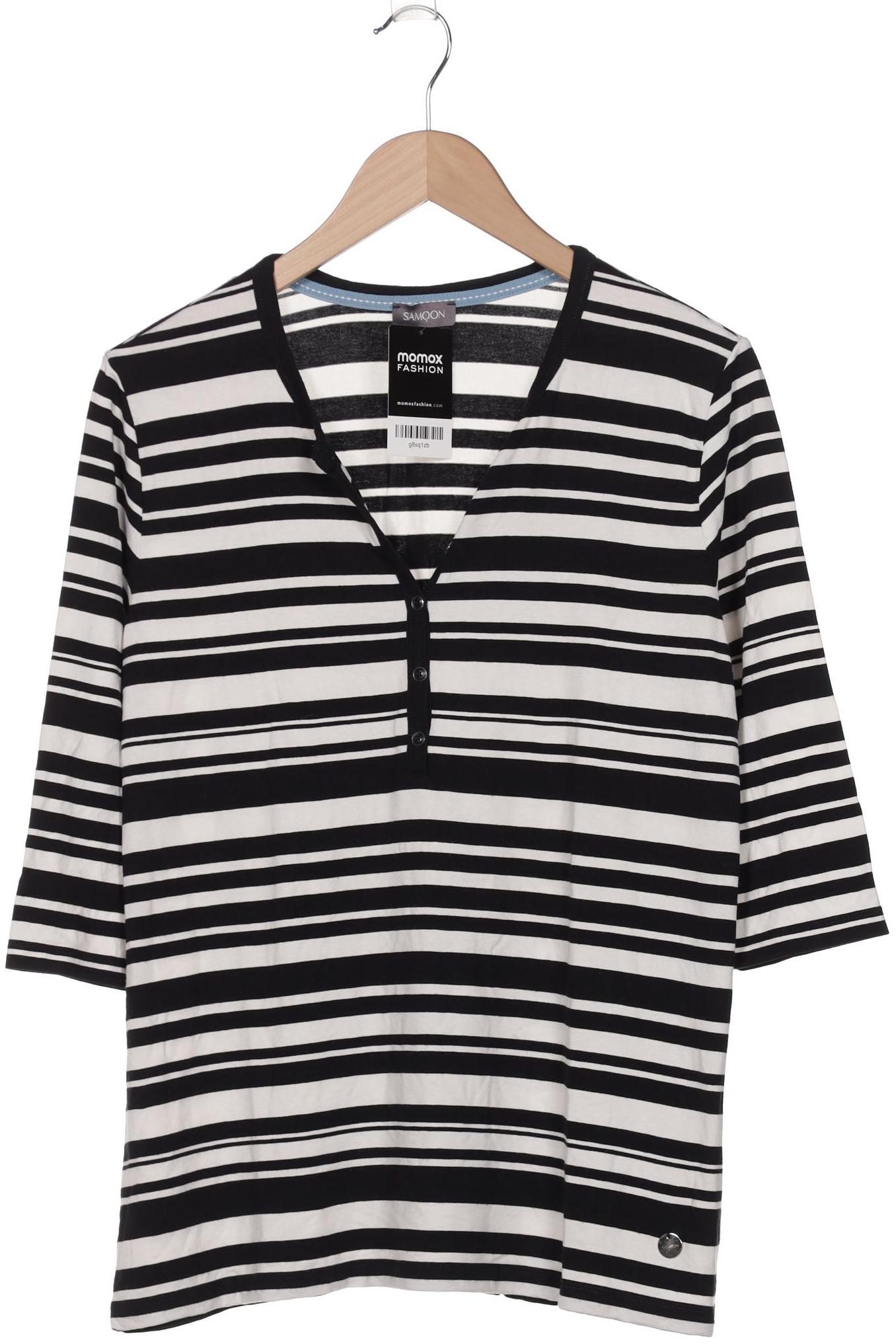 

Samoon by Gerry Weber Damen Langarmshirt, schwarz, Gr. 44