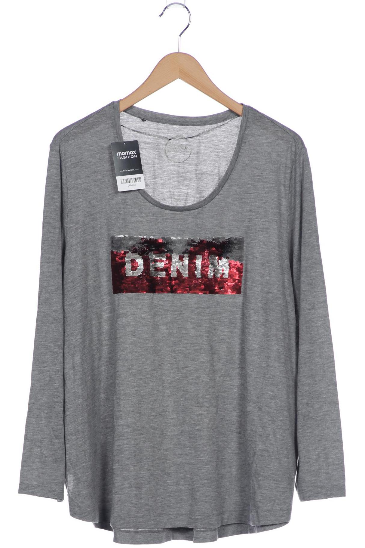 

Samoon by Gerry Weber Damen Langarmshirt, grau, Gr. 52
