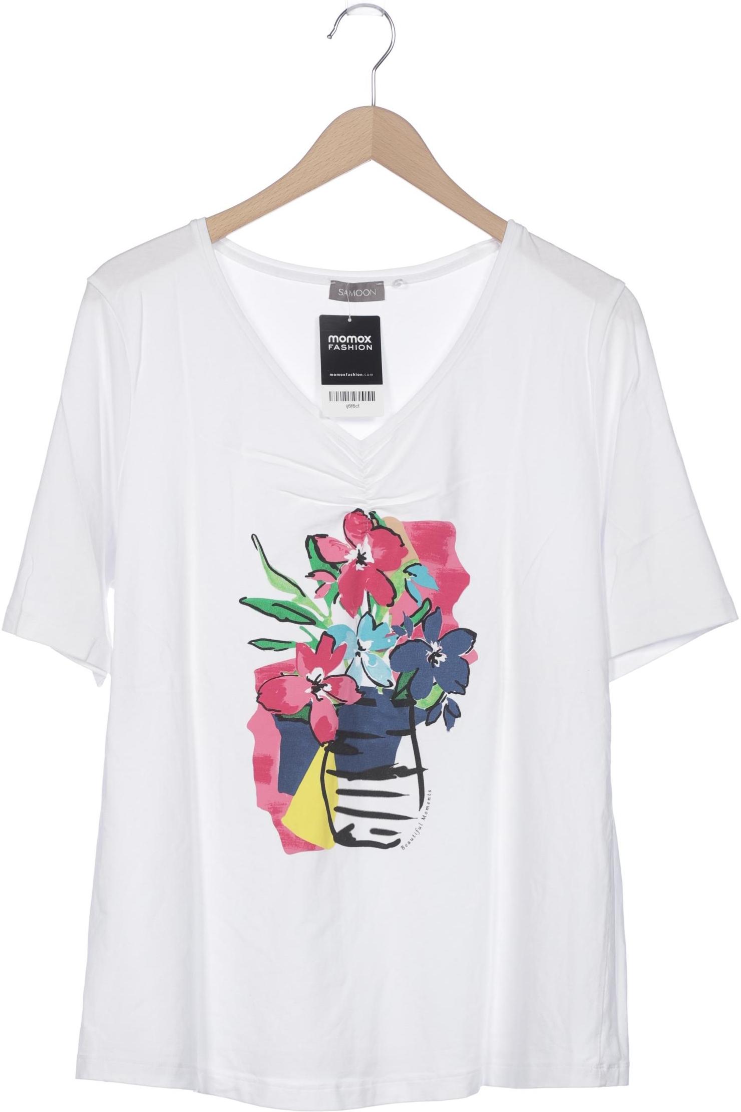 

Samoon by Gerry Weber Damen T-Shirt, weiß, Gr. 46