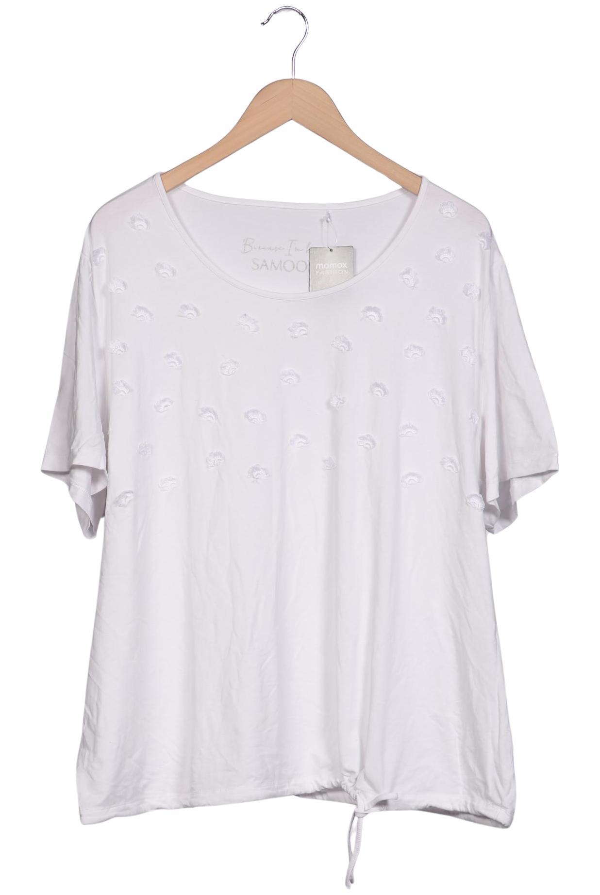 

Samoon by Gerry Weber Damen T-Shirt, weiß, Gr. 52