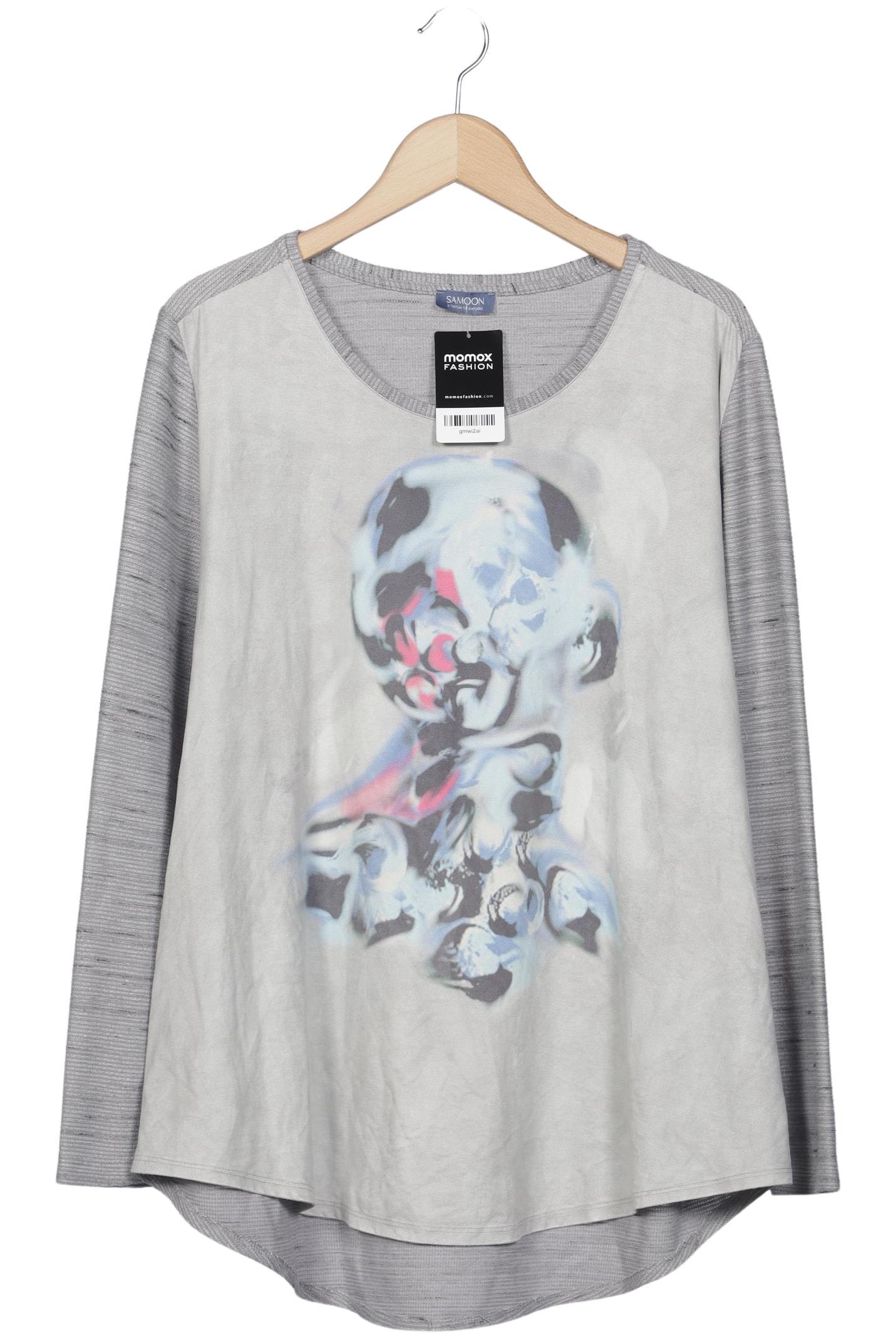 

Samoon by Gerry Weber Damen Langarmshirt, grau, Gr. 46