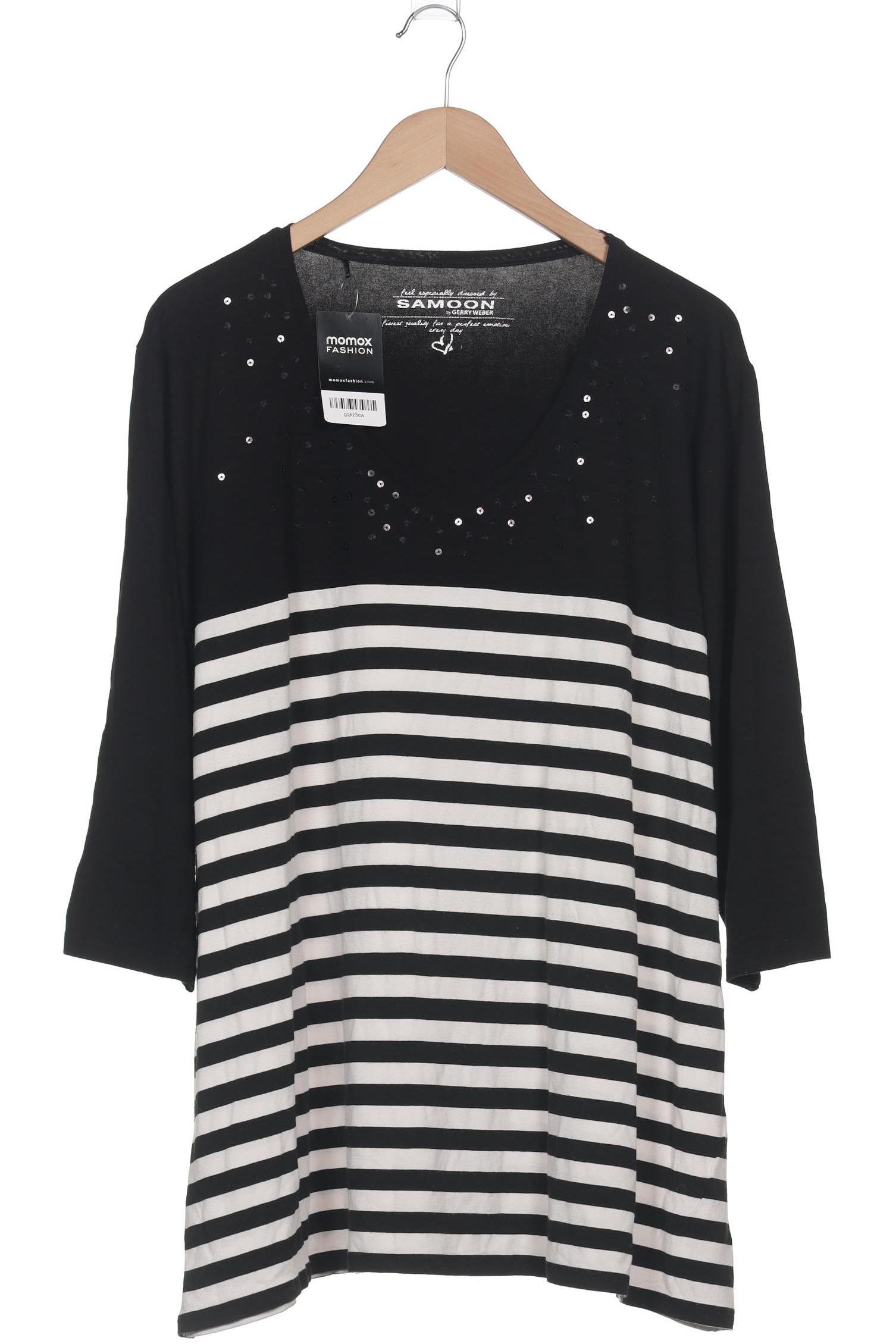 

Samoon by Gerry Weber Damen Langarmshirt, schwarz, Gr. 52