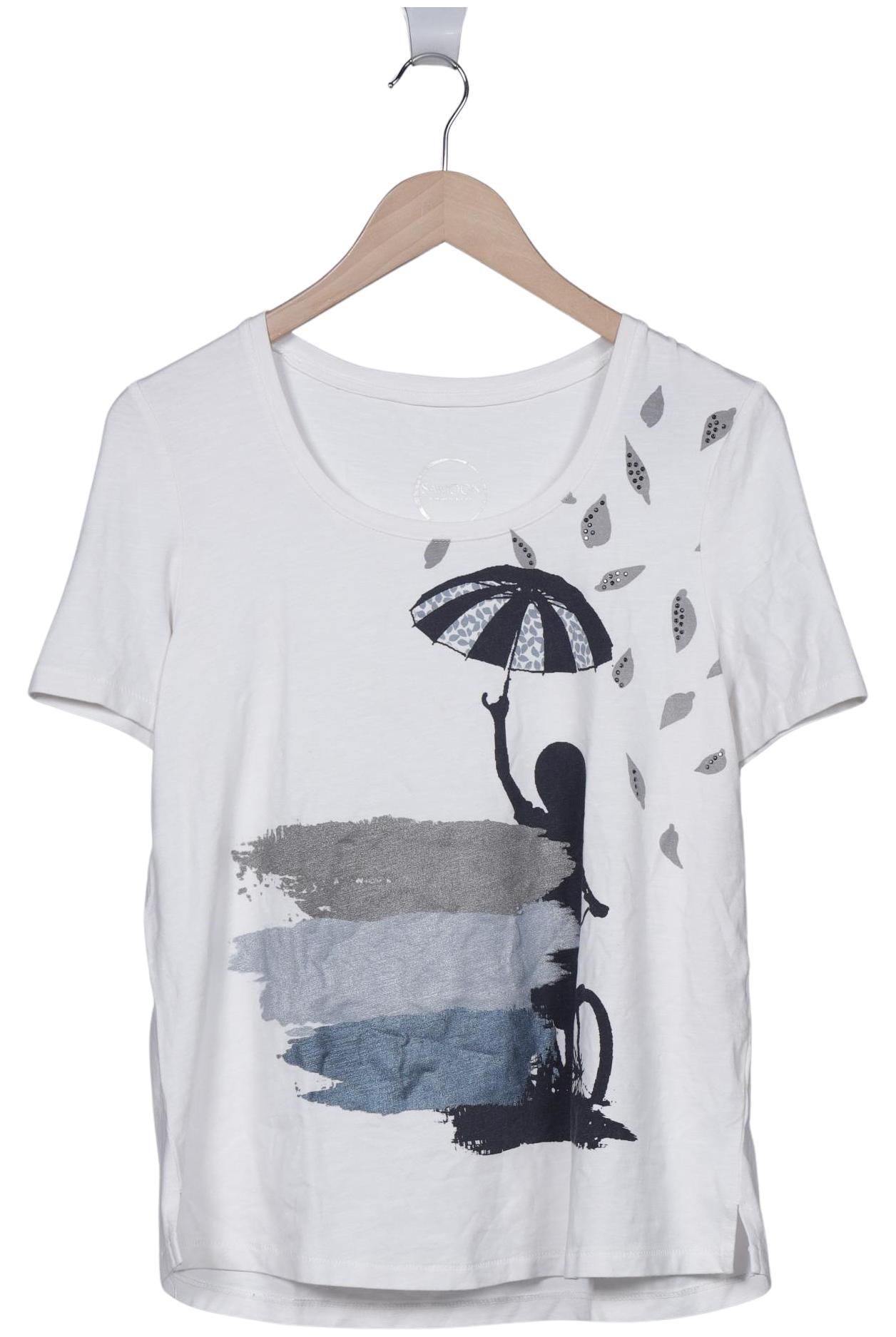 

Samoon by Gerry Weber Damen T-Shirt, weiß, Gr. 42