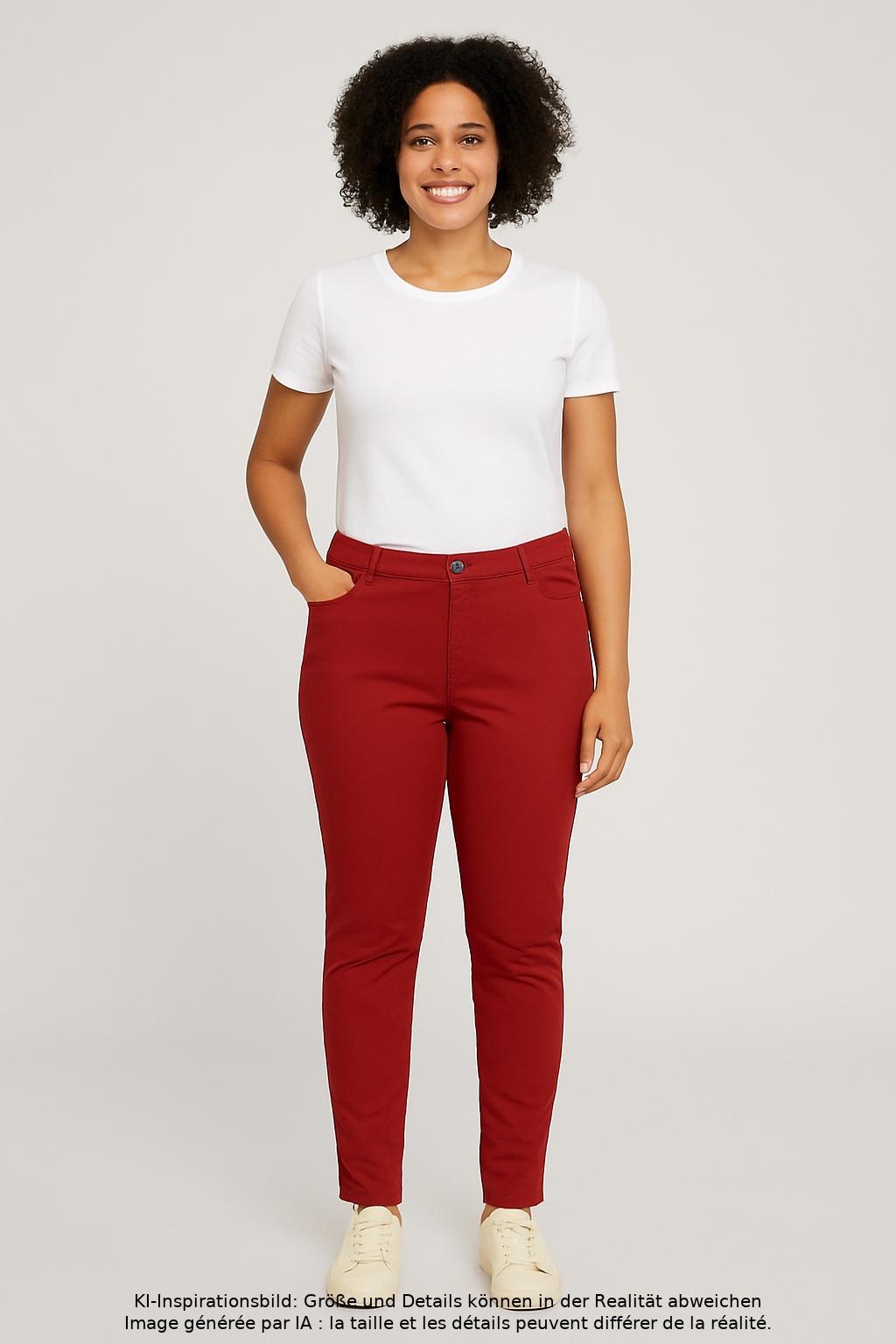 

Samoon by Gerry Weber Damen Stoffhose, rot, Gr. 39