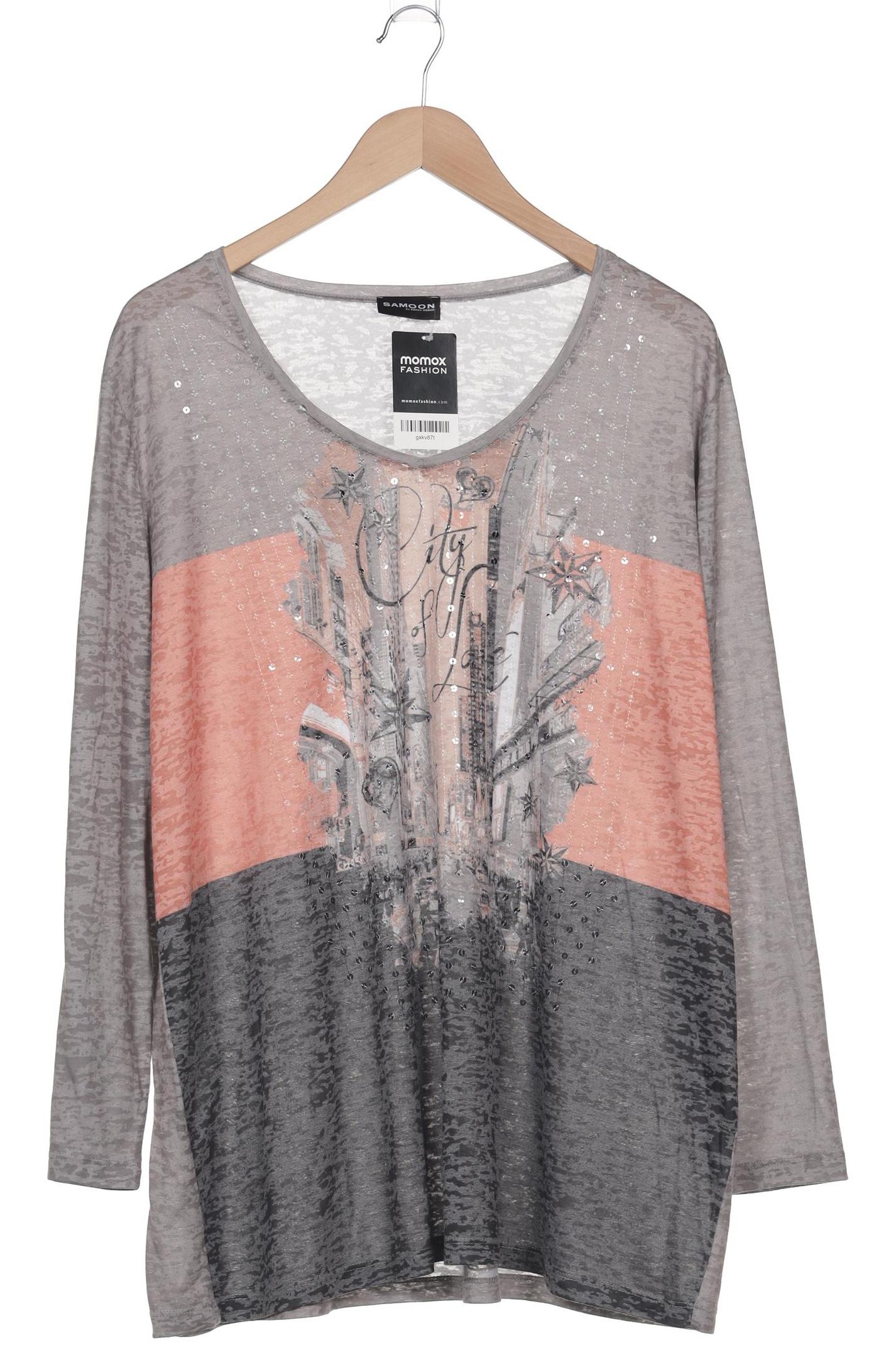 

Samoon by Gerry Weber Damen Langarmshirt, grau, Gr. 52