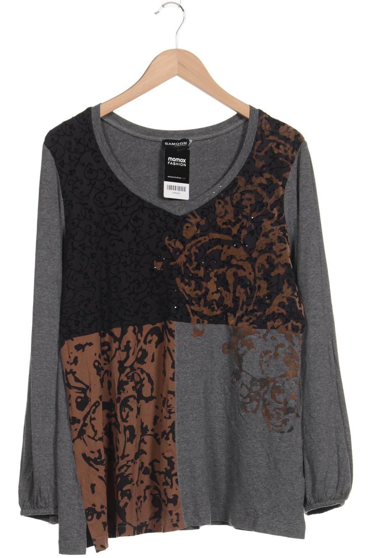 

Samoon by Gerry Weber Damen Langarmshirt, grau, Gr. 48