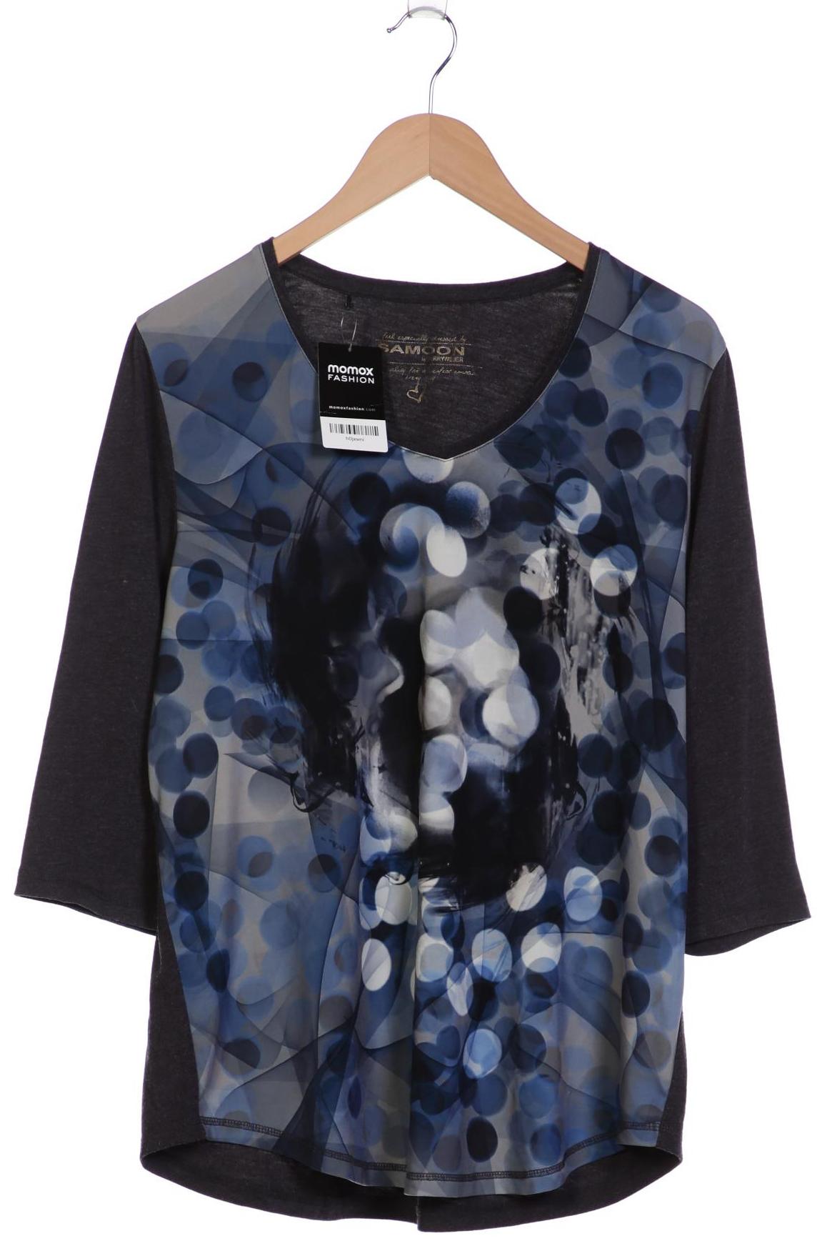 

Samoon by Gerry Weber Damen Langarmshirt, grau, Gr. 46