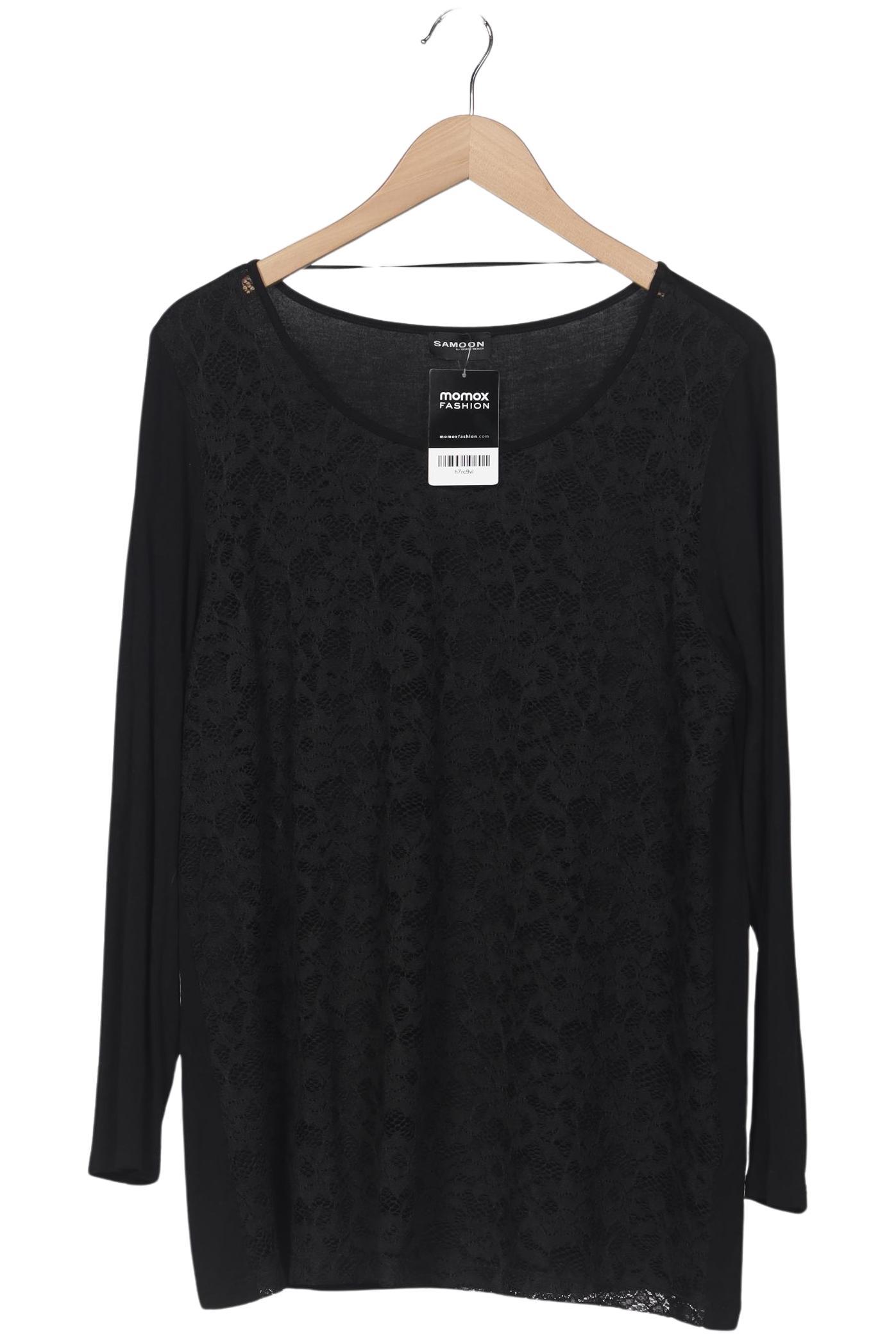 

Samoon by Gerry Weber Damen Langarmshirt, schwarz, Gr. 44