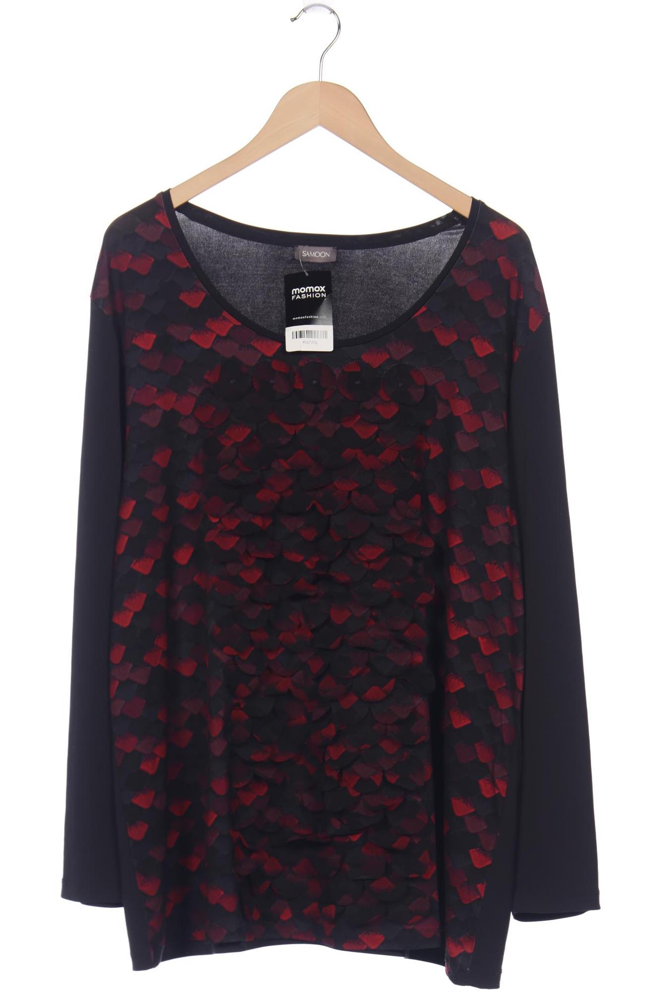 

Samoon by Gerry Weber Damen Langarmshirt, schwarz, Gr. 52