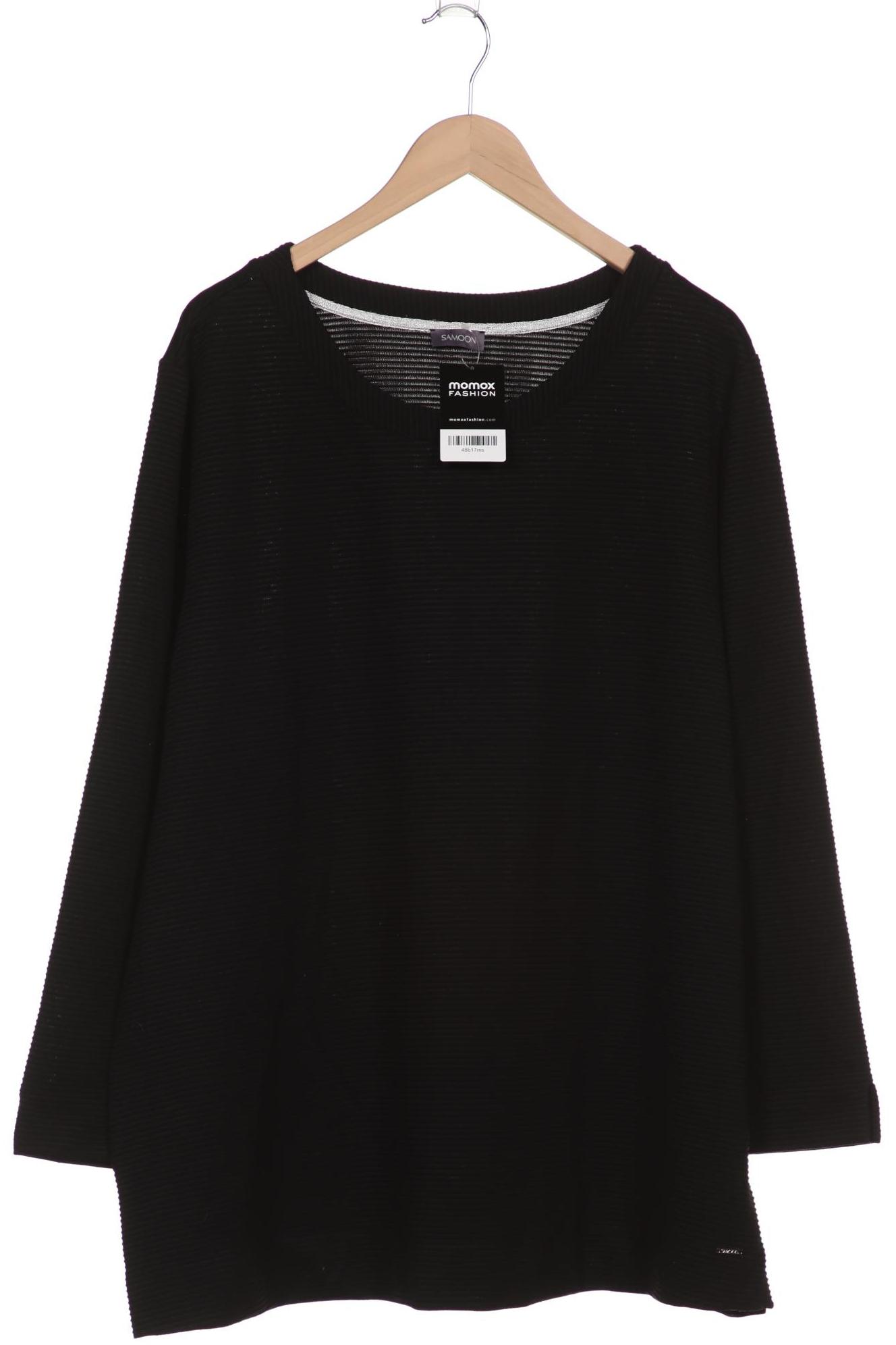 

Samoon by Gerry Weber Damen Langarmshirt, schwarz, Gr. 52