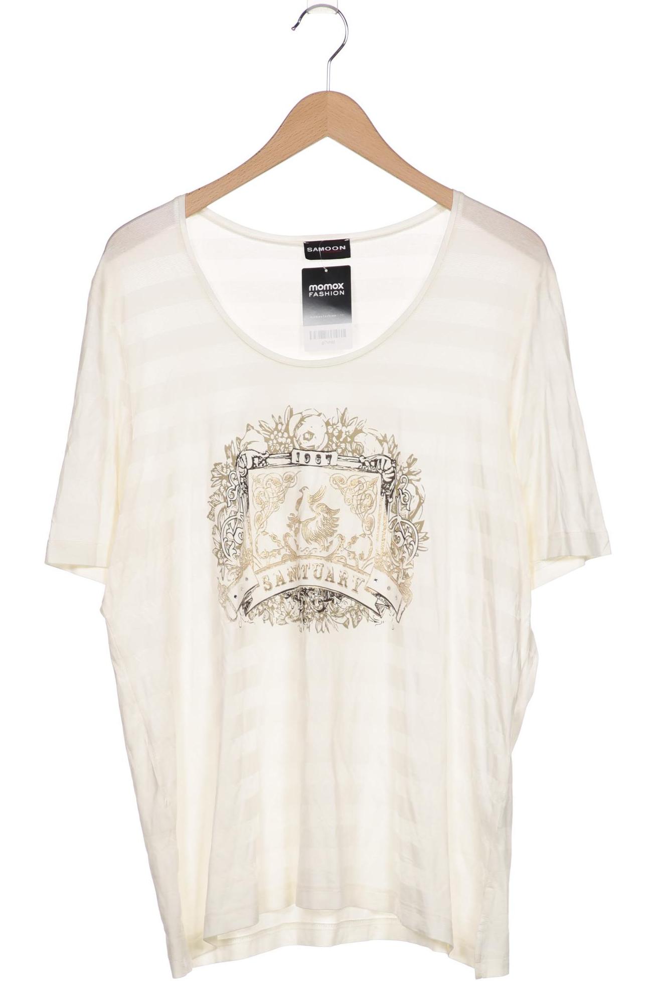 

Samoon by Gerry Weber Damen T-Shirt, cremeweiß, Gr. 48