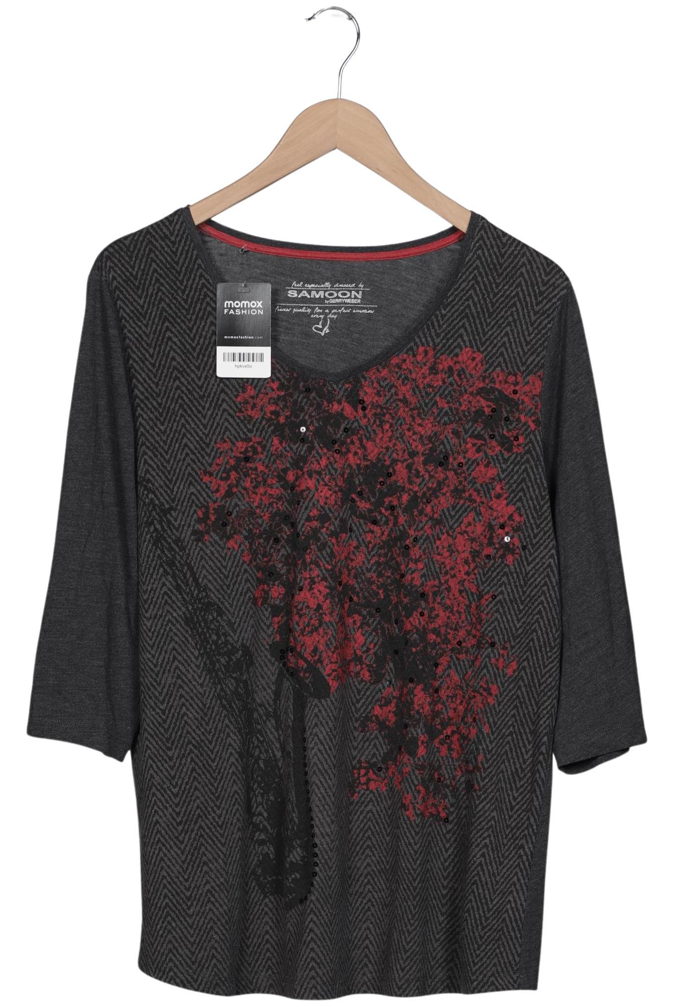 

Samoon by Gerry Weber Damen Langarmshirt, grau, Gr. 46