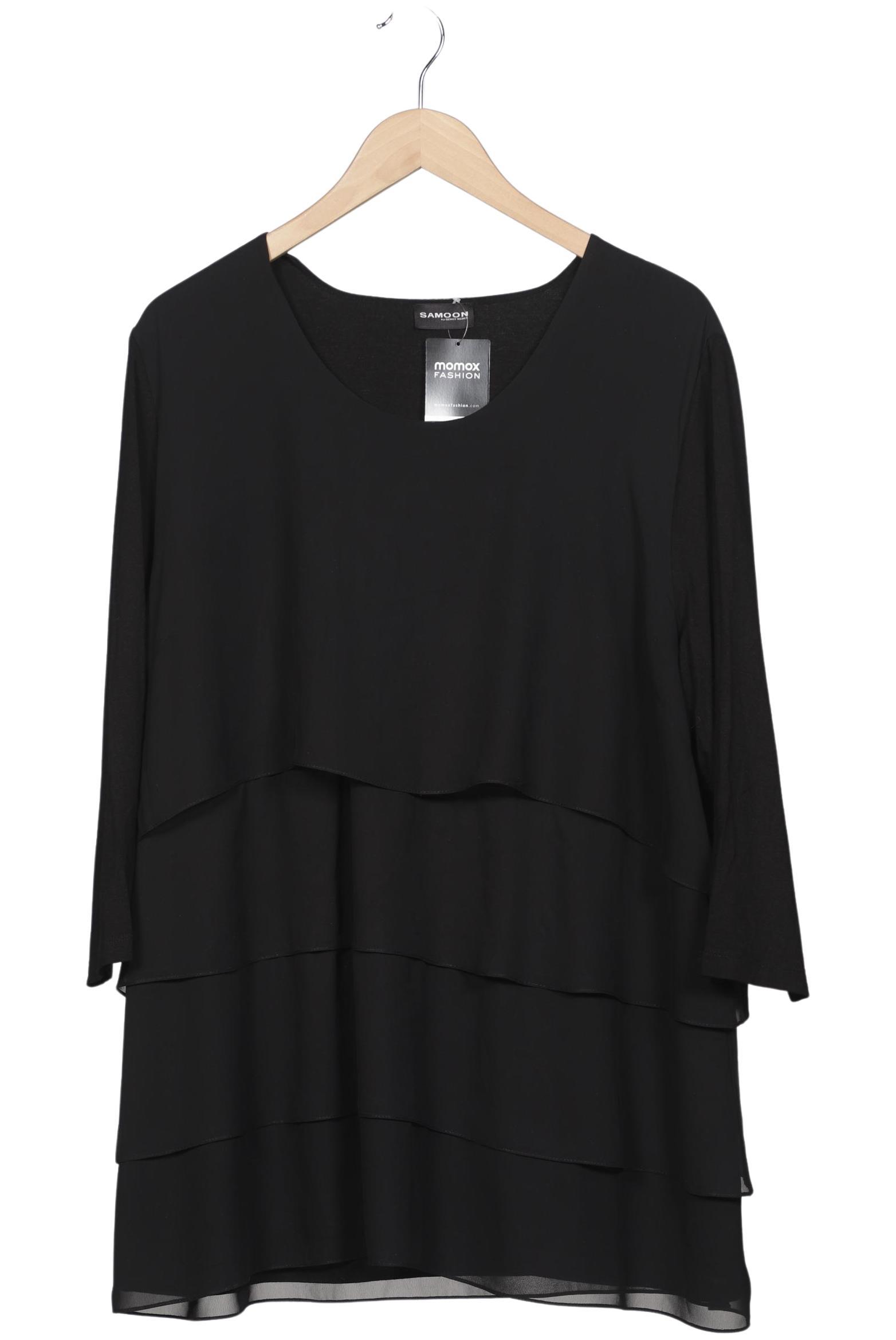 

Samoon by Gerry Weber Damen Langarmshirt, schwarz, Gr. 52