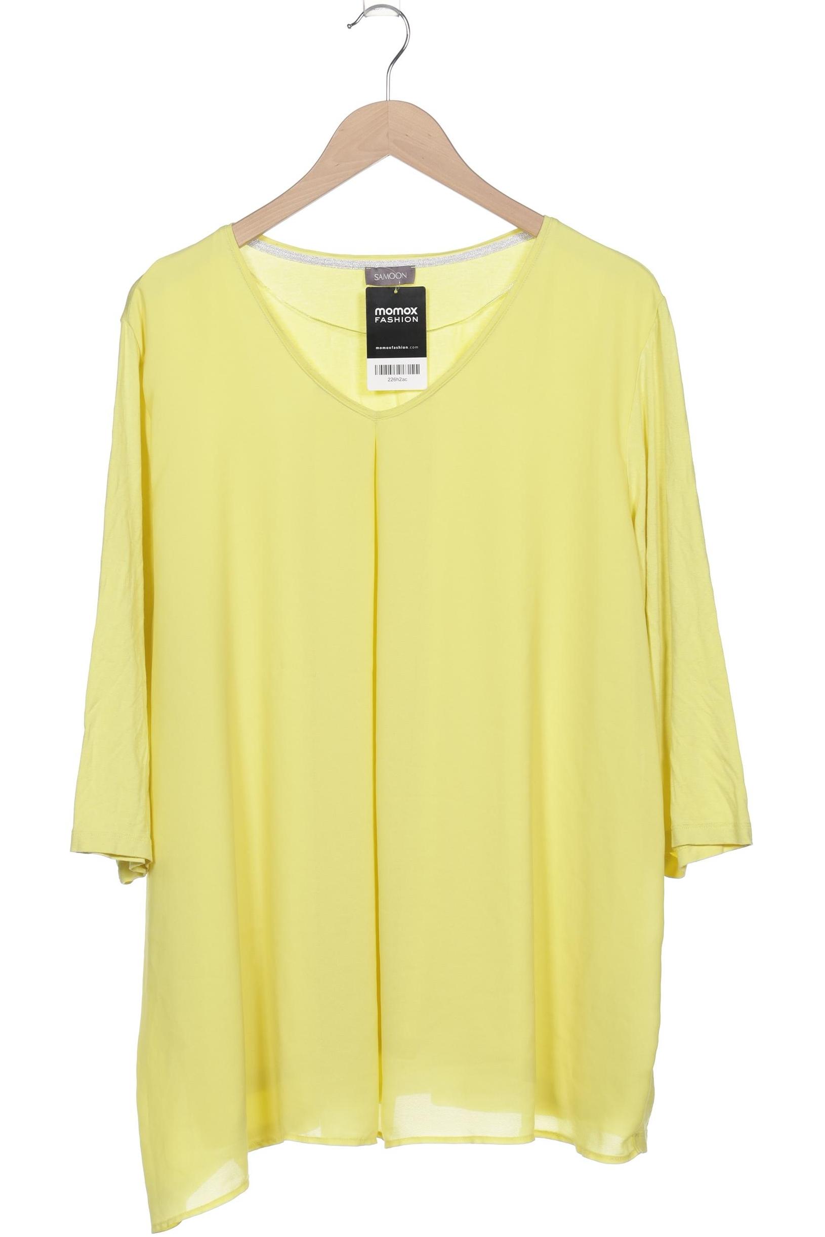 

Samoon by Gerry Weber Damen Langarmshirt, gelb, Gr. 52