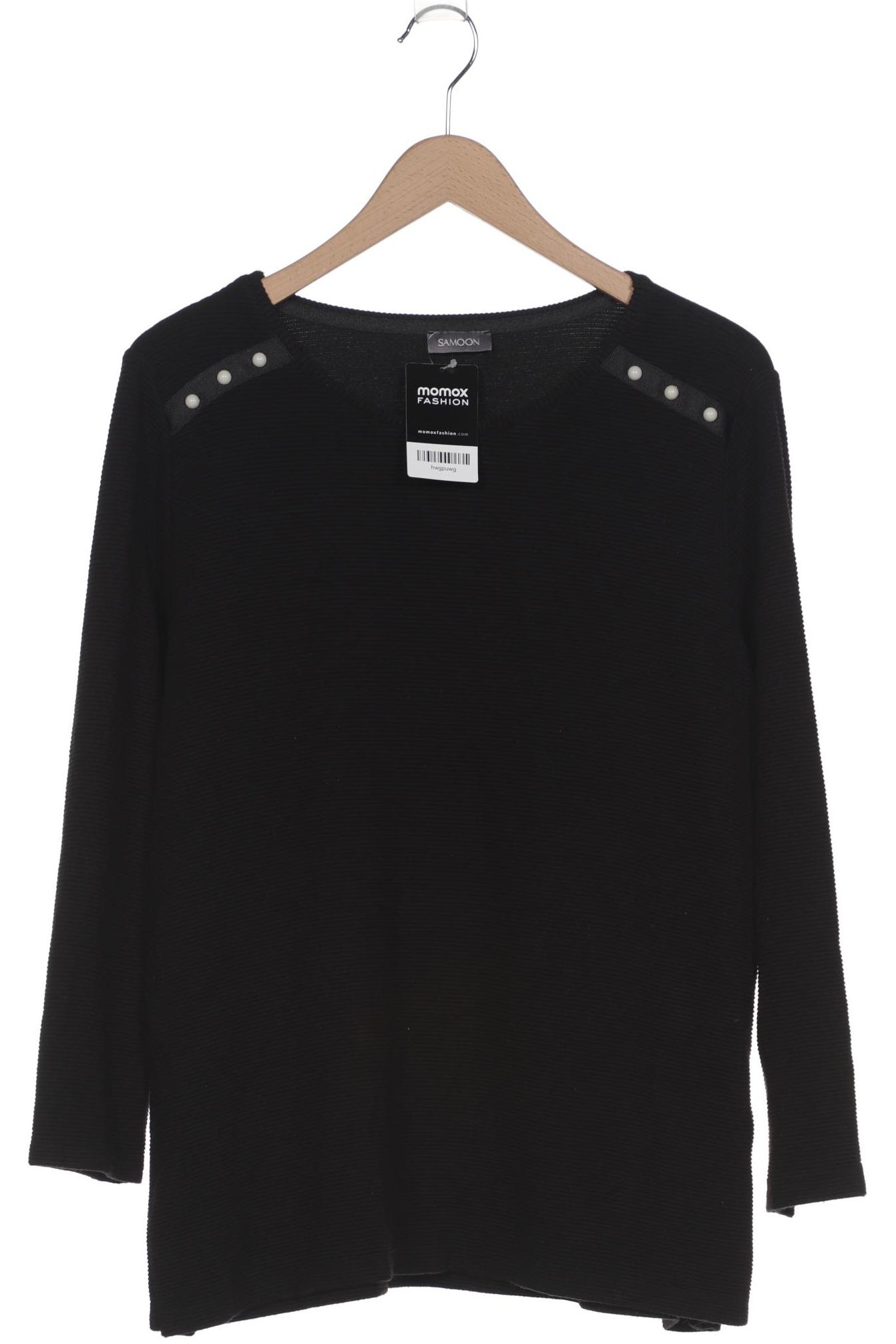 

Samoon by Gerry Weber Damen Langarmshirt, schwarz, Gr. 48
