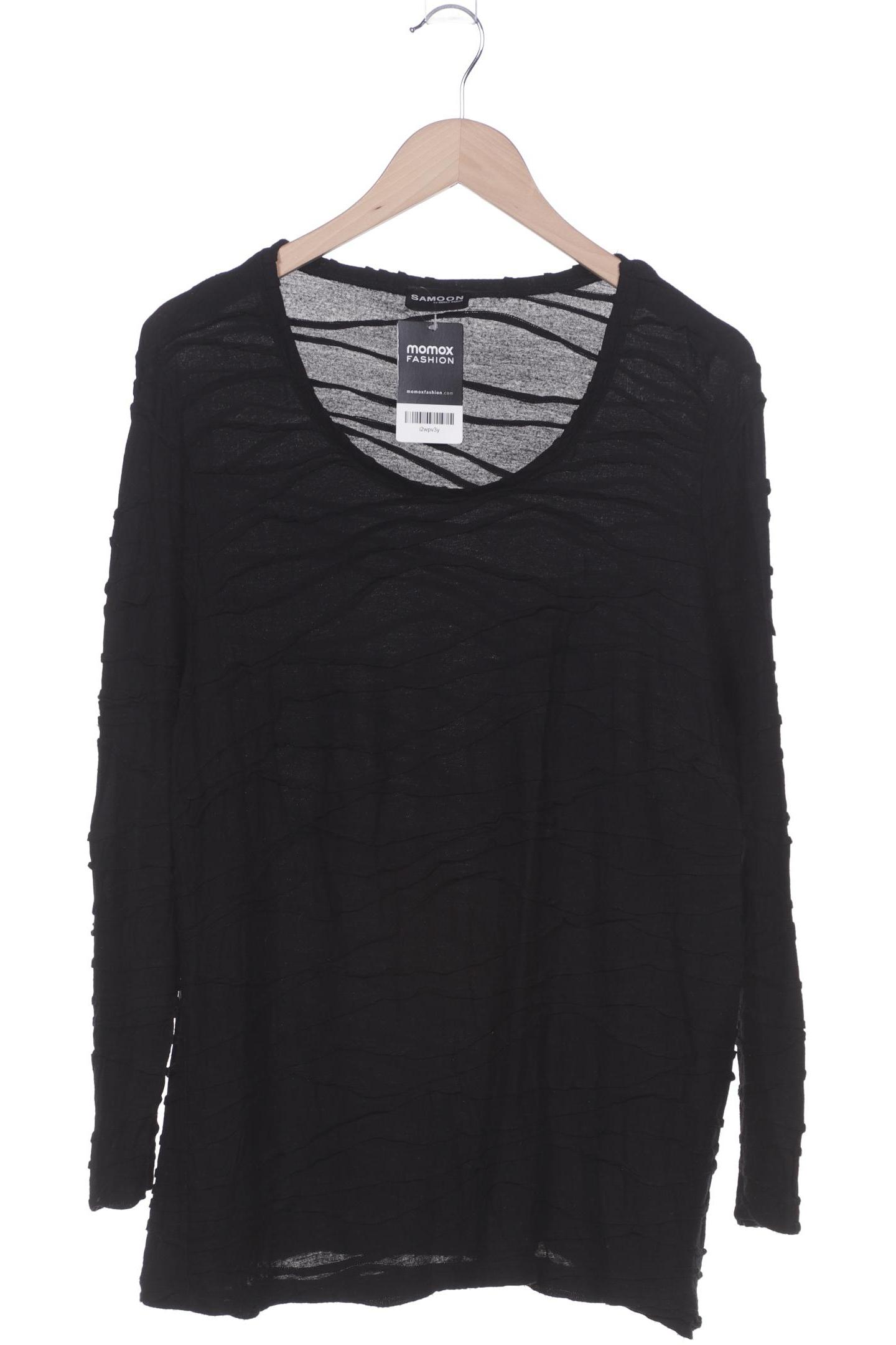 

Samoon by Gerry Weber Damen Langarmshirt, schwarz, Gr. 46