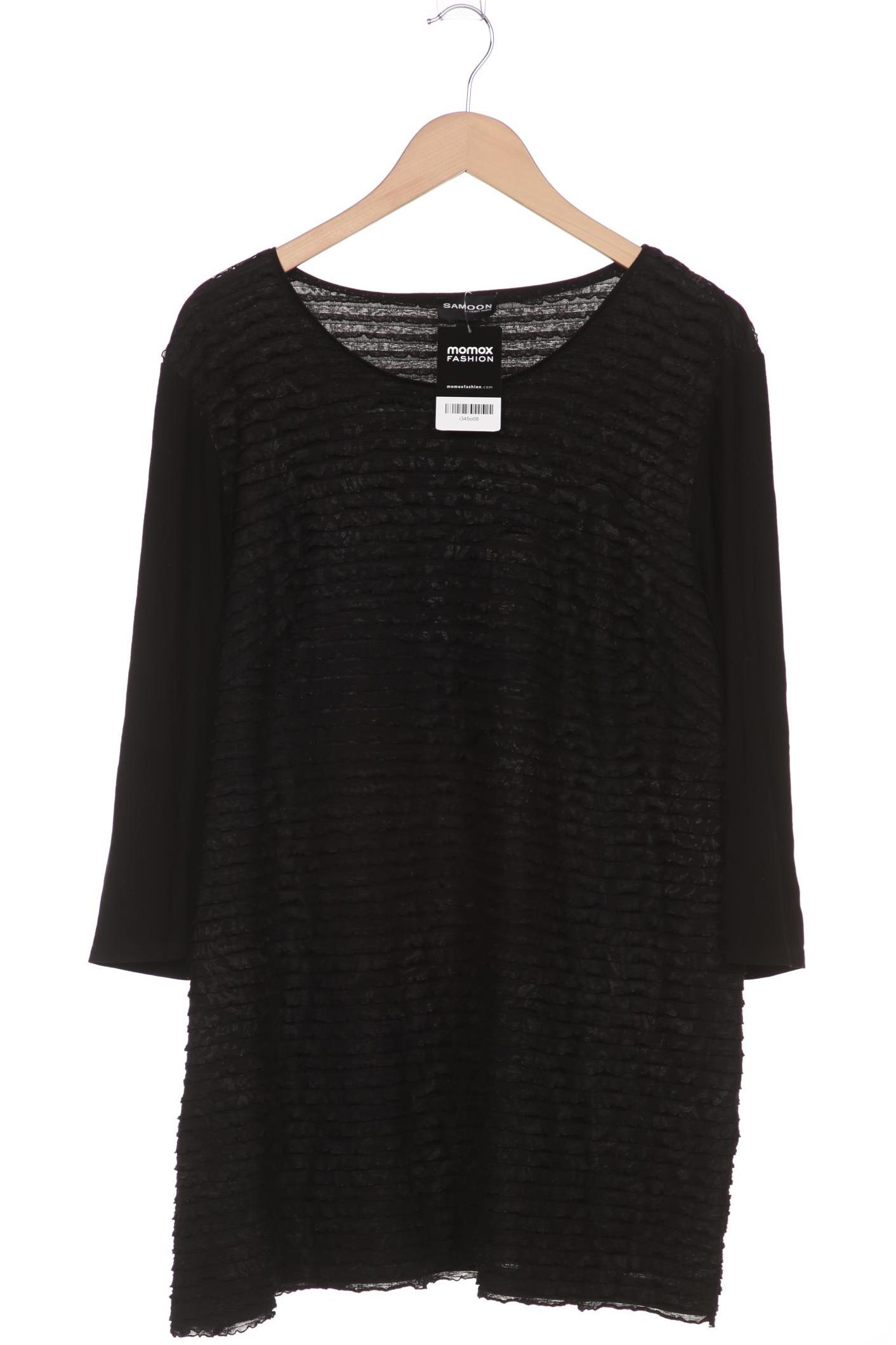 

Samoon by Gerry Weber Damen Langarmshirt, schwarz, Gr. 38
