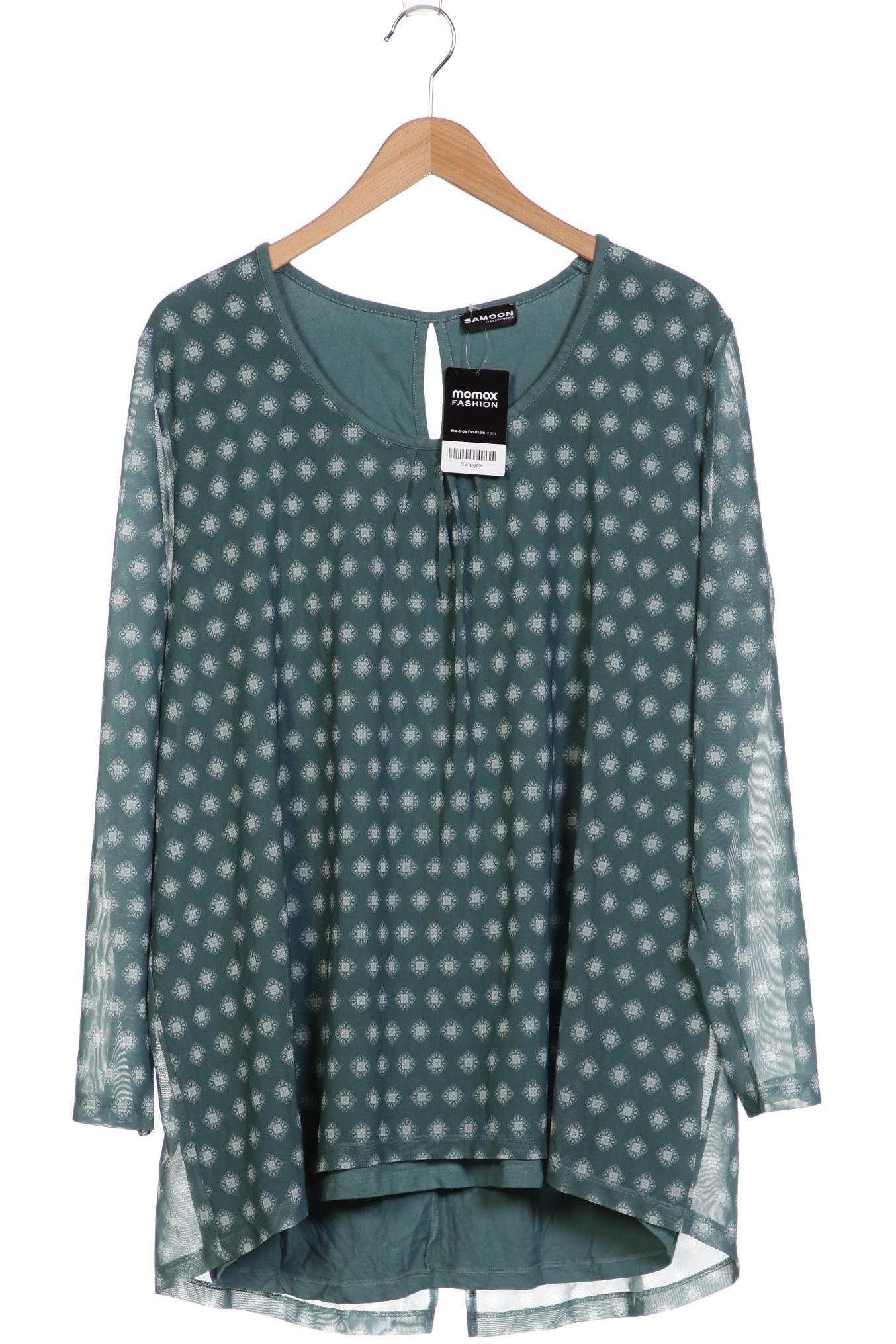 

Samoon by Gerry Weber Damen Langarmshirt, grün, Gr. 48