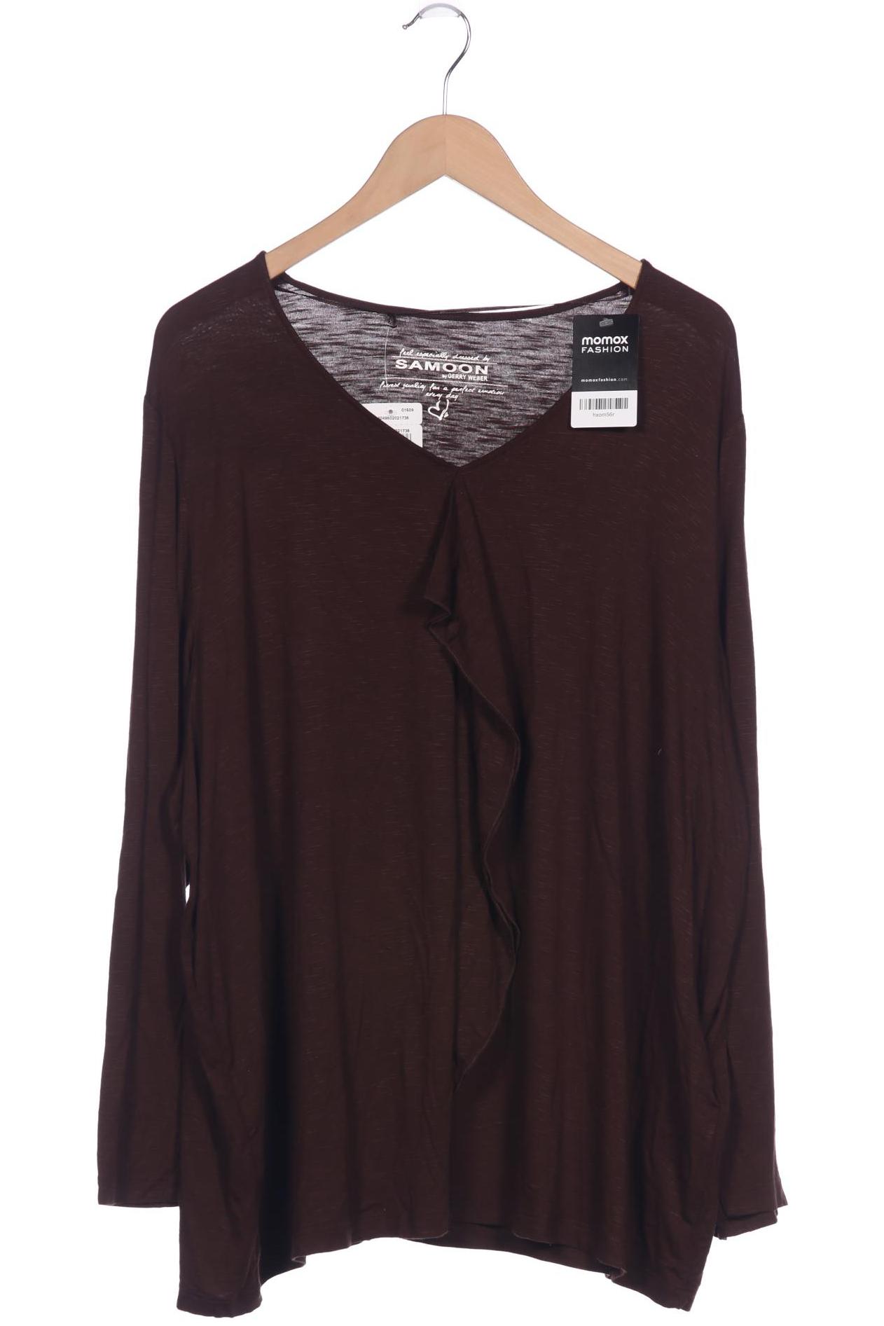 

Samoon by Gerry Weber Damen Langarmshirt, braun, Gr. 52