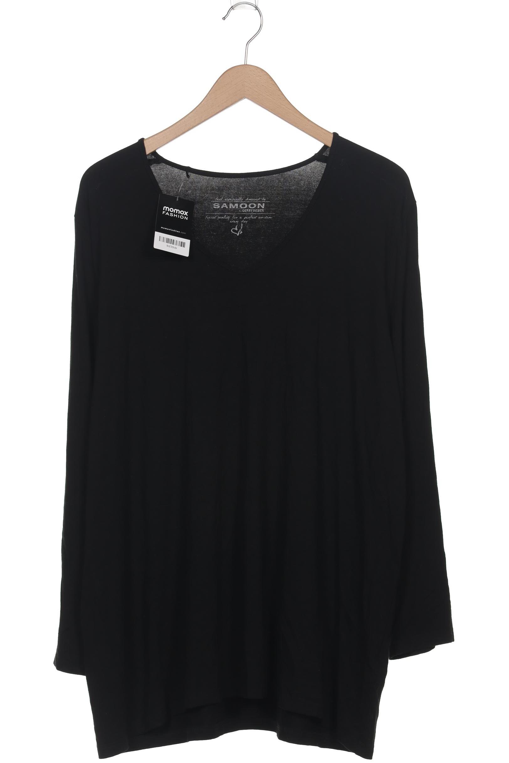 

Samoon by Gerry Weber Damen Langarmshirt, schwarz, Gr. 52