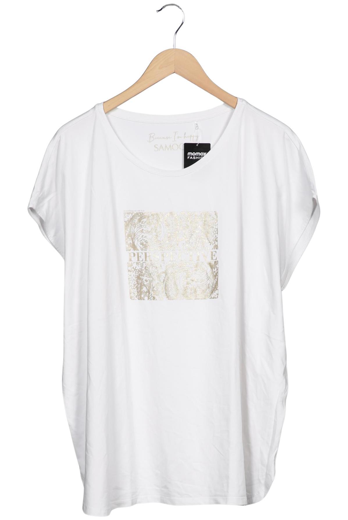 

Samoon by Gerry Weber Damen T-Shirt, weiß, Gr. 52