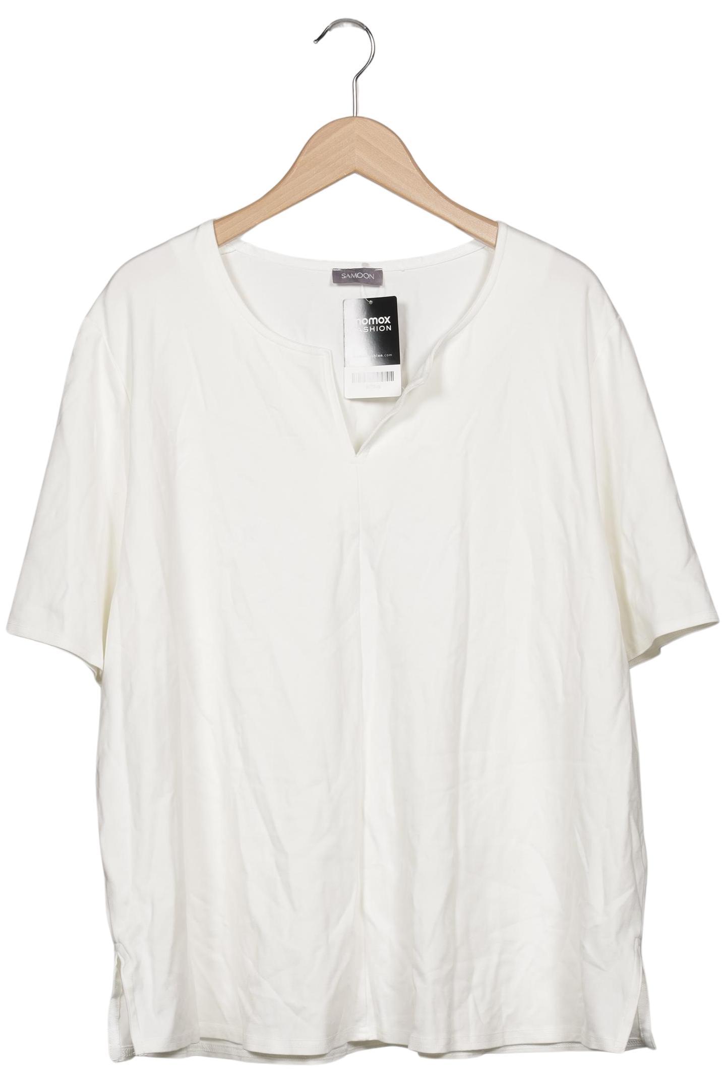 

Samoon by Gerry Weber Damen T-Shirt, weiß, Gr. 52