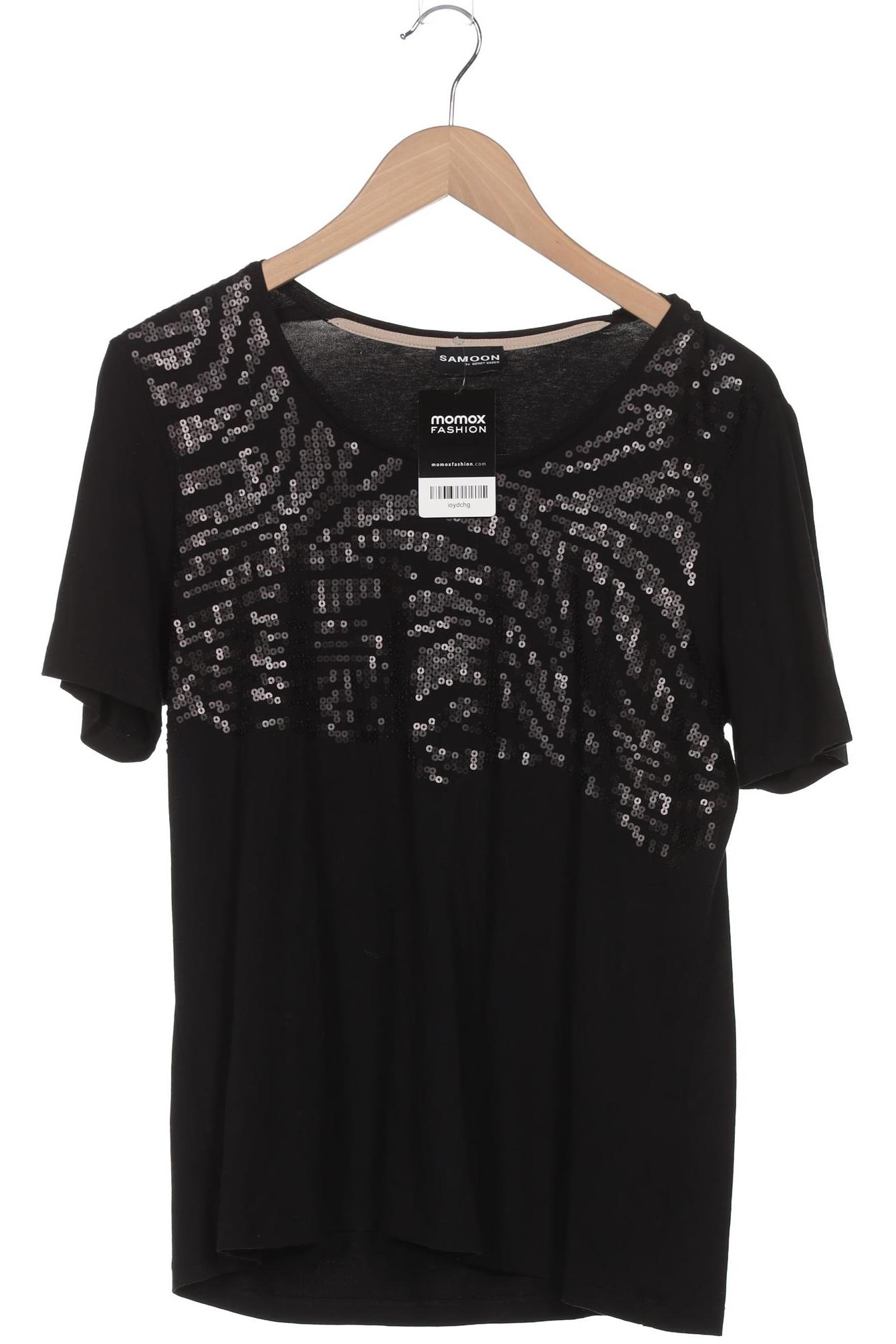 

Samoon by Gerry Weber Damen T-Shirt, schwarz, Gr. 44