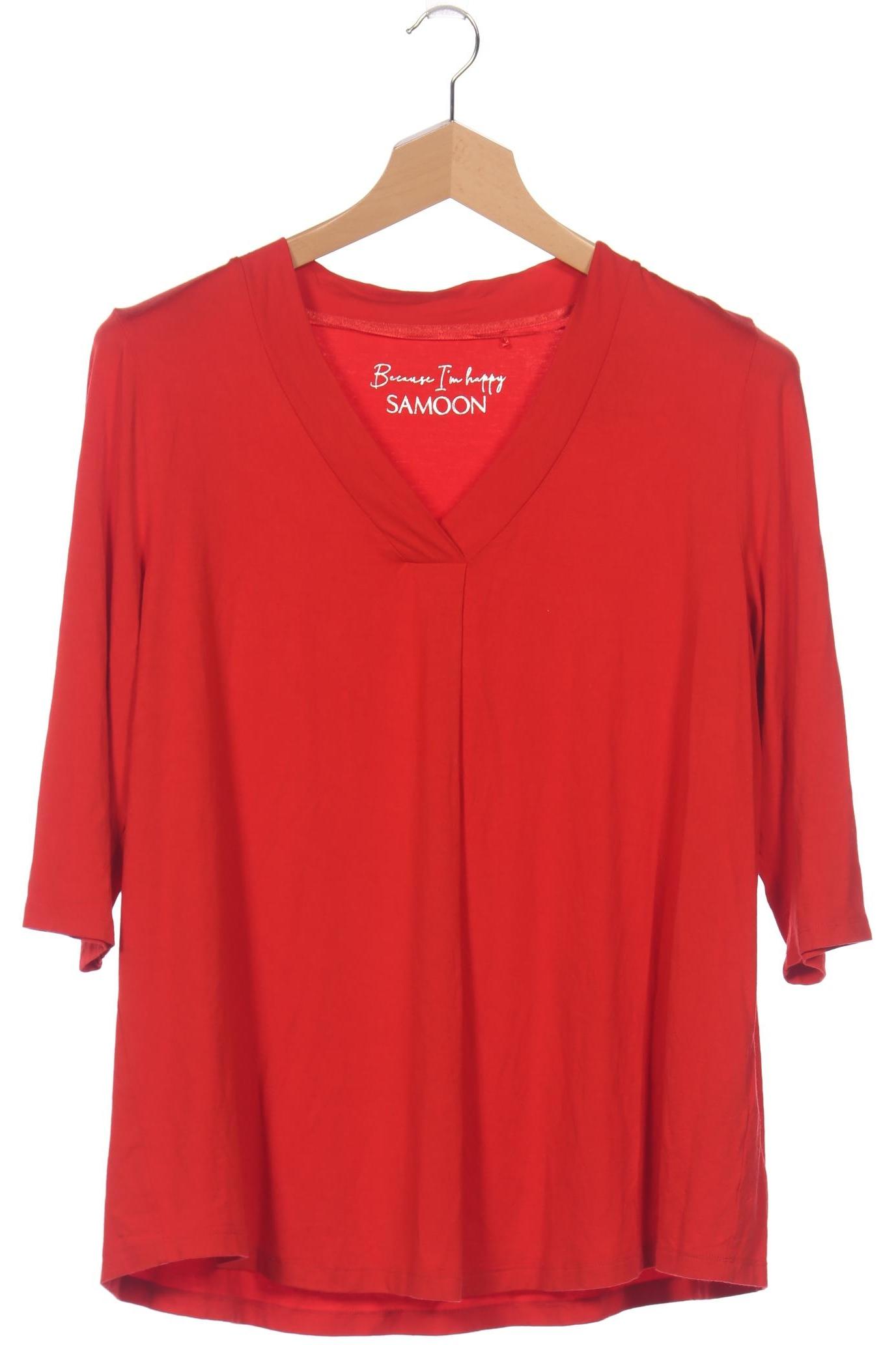 

Samoon by Gerry Weber Damen Langarmshirt, rot, Gr. 48