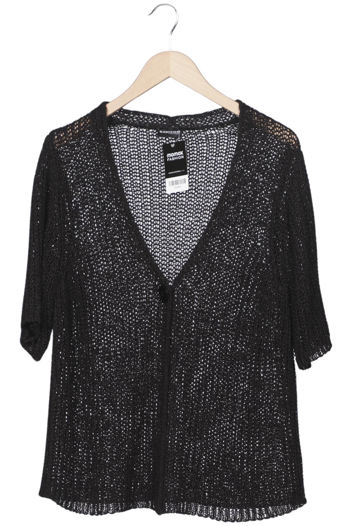 

Samoon by Gerry Weber Damen Strickjacke, schwarz, Gr. 42