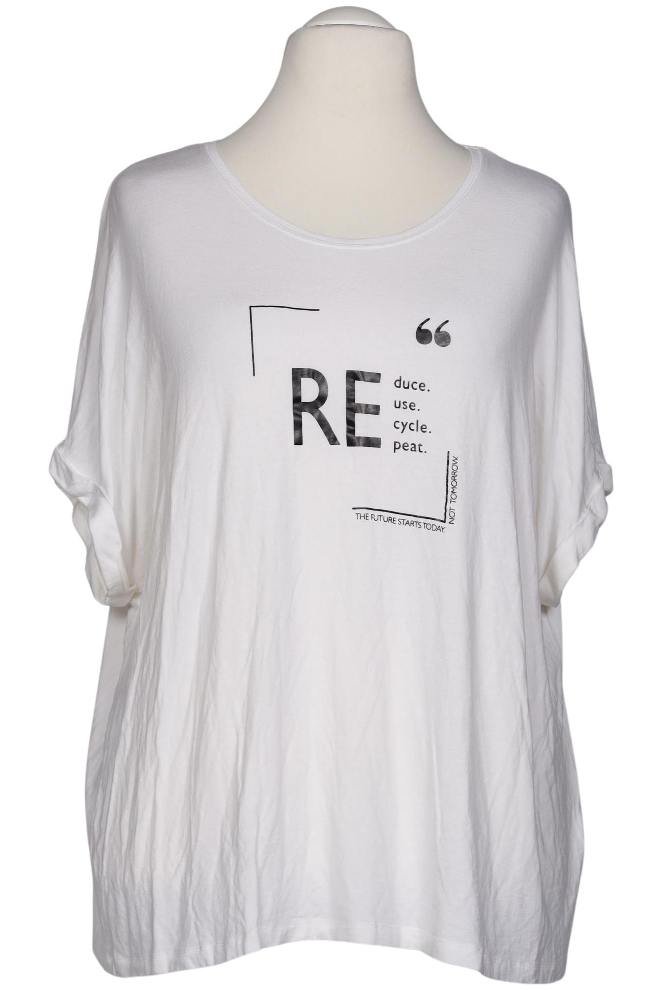 

Samoon by Gerry Weber Damen T-Shirt, weiß, Gr. 52