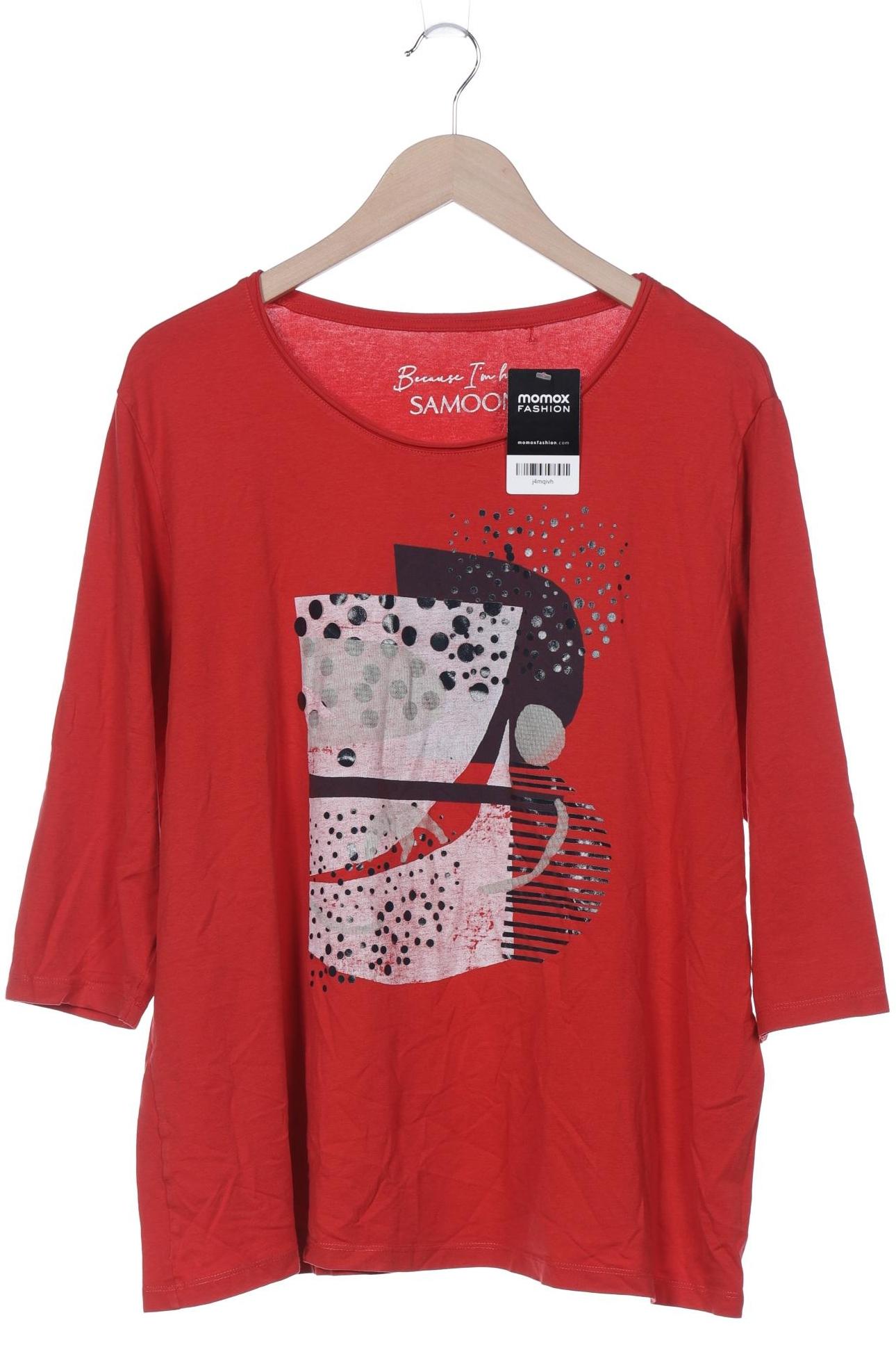 

Samoon by Gerry Weber Damen Langarmshirt, rot, Gr. 50