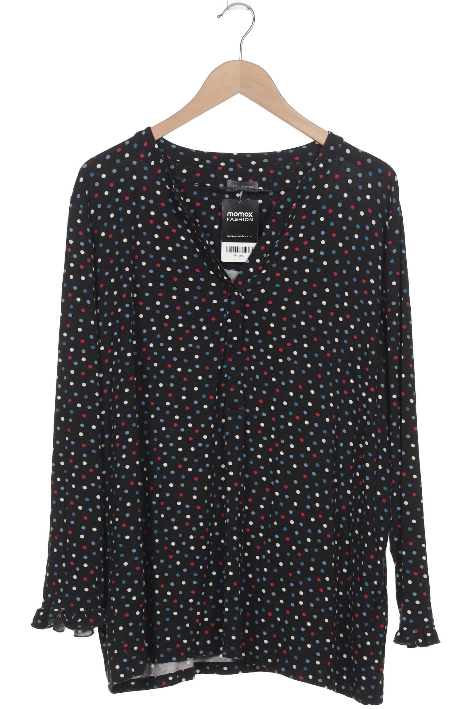 

Samoon by Gerry Weber Damen Langarmshirt, schwarz, Gr. 48