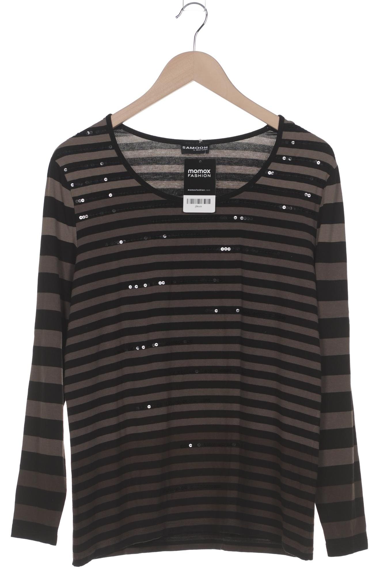 

Samoon by Gerry Weber Damen Langarmshirt, schwarz, Gr. 44
