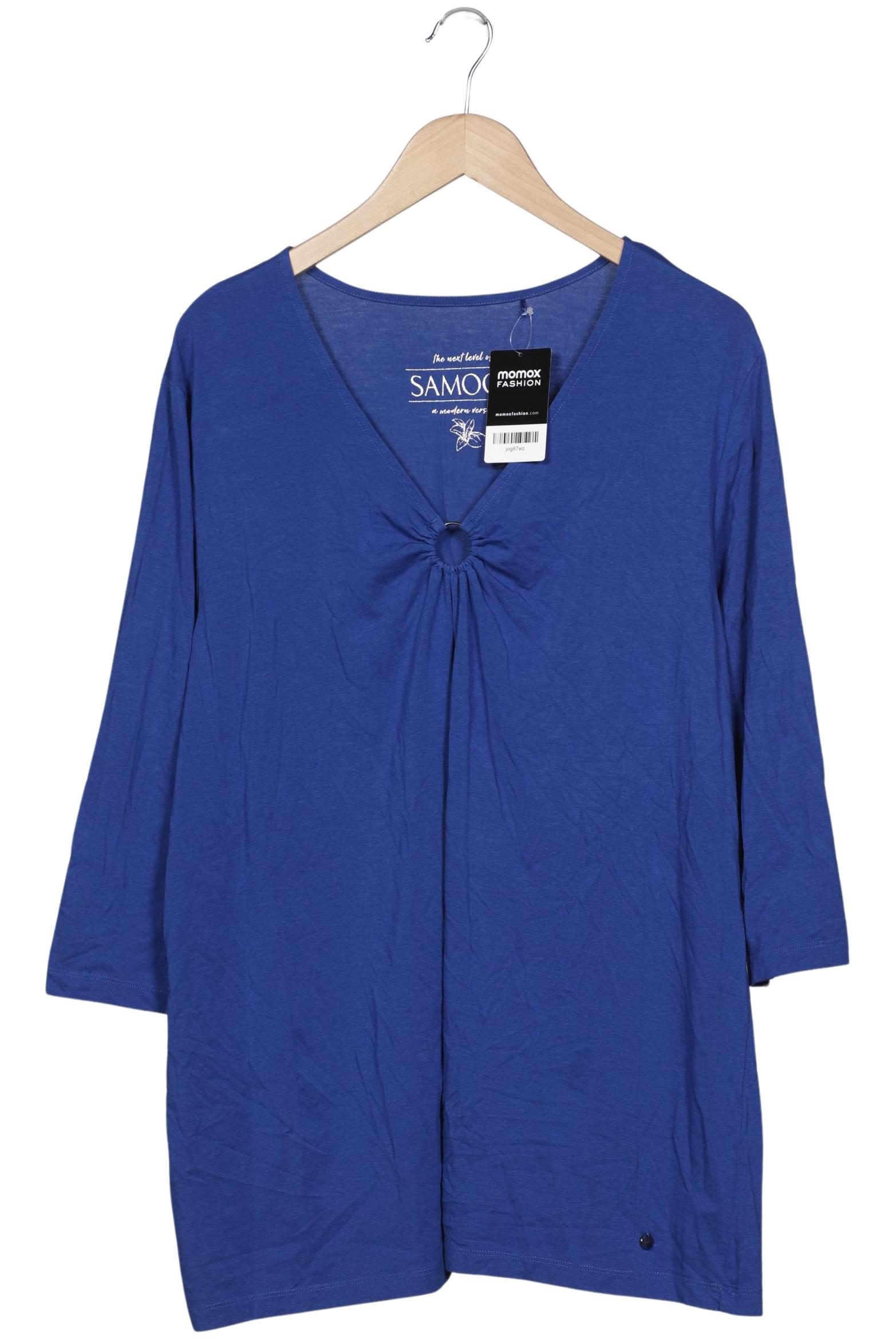 

Samoon by Gerry Weber Damen Langarmshirt, blau, Gr. 52