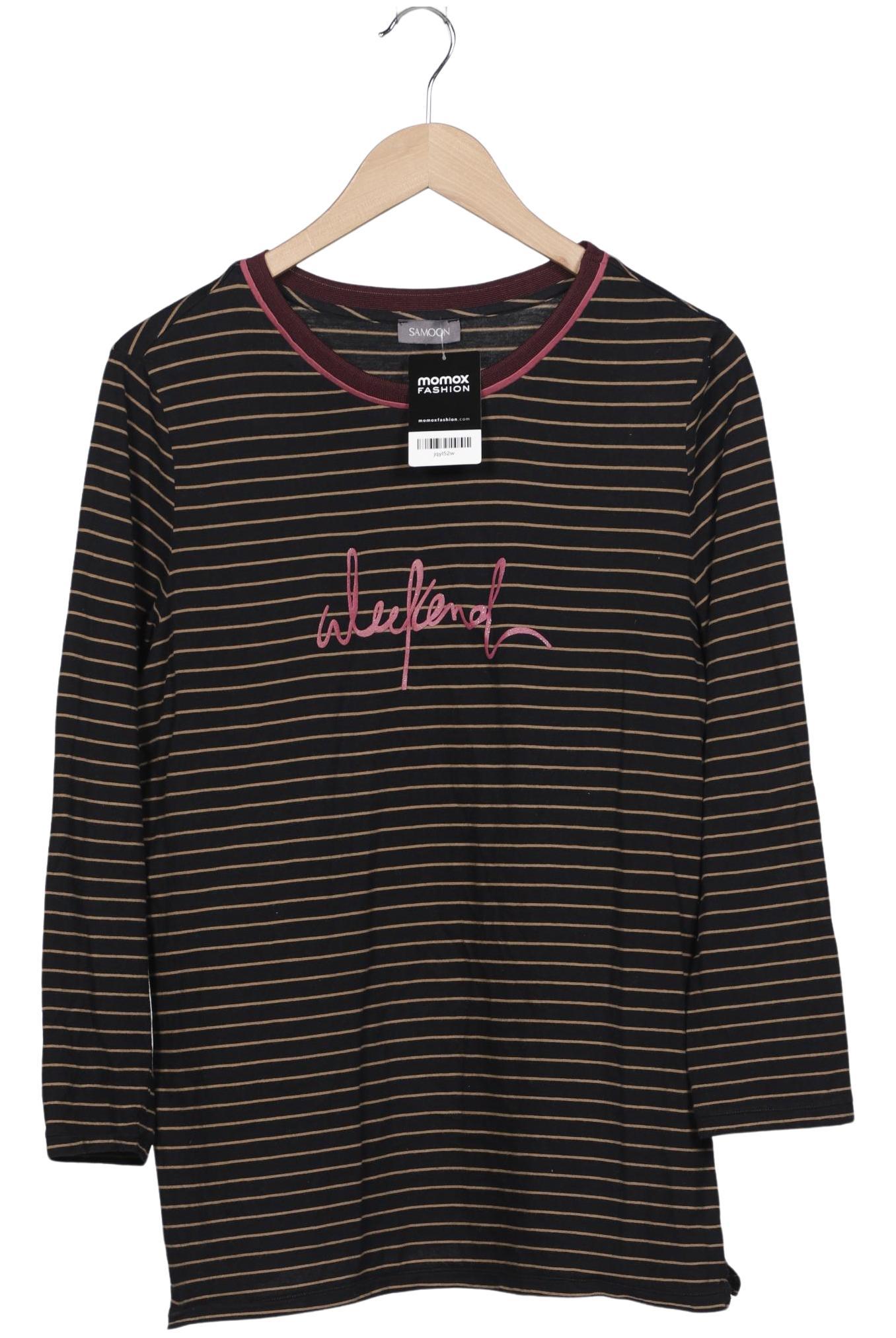 

Samoon by Gerry Weber Damen Langarmshirt, schwarz, Gr. 42