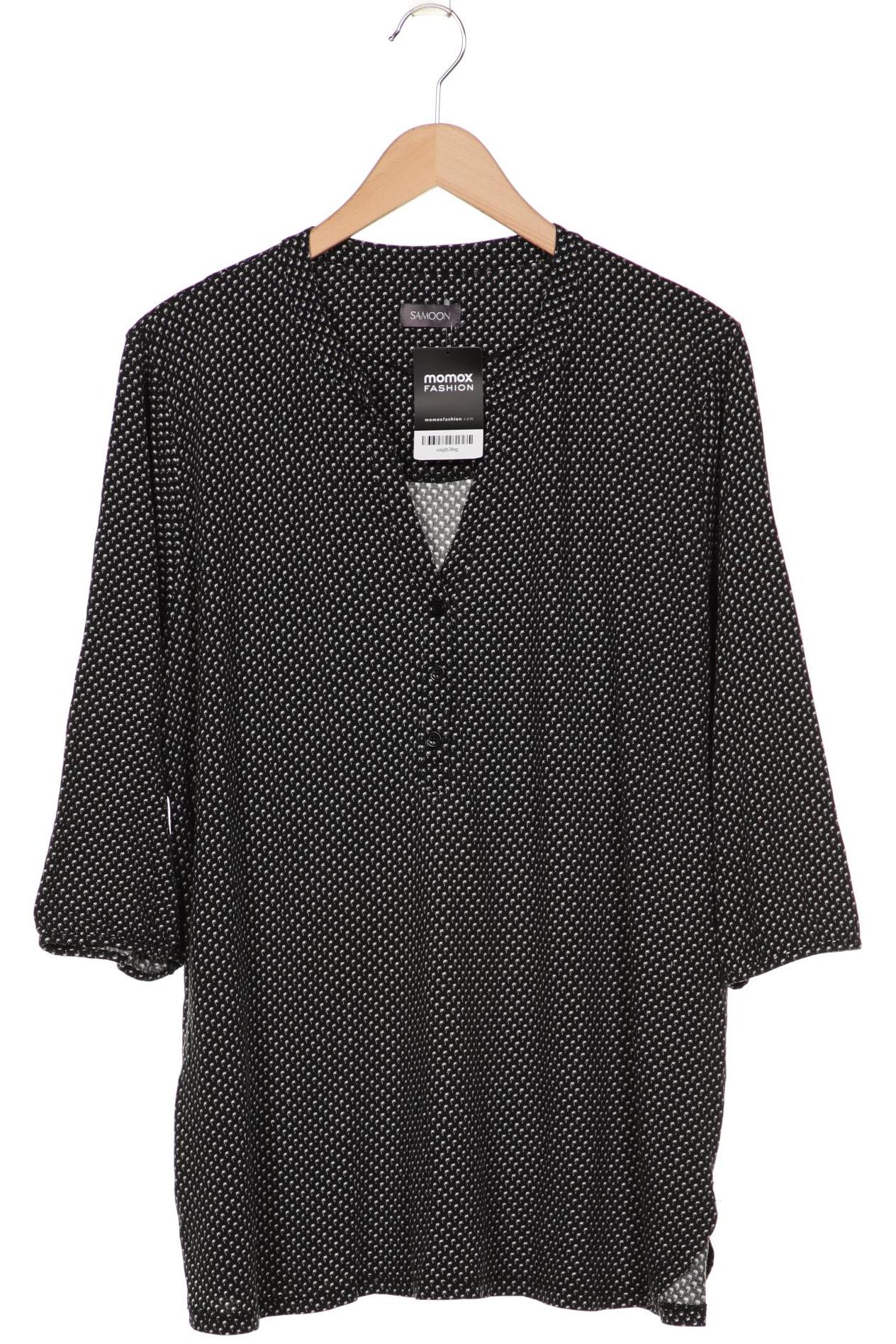 

Samoon by Gerry Weber Damen Langarmshirt, schwarz, Gr. 52
