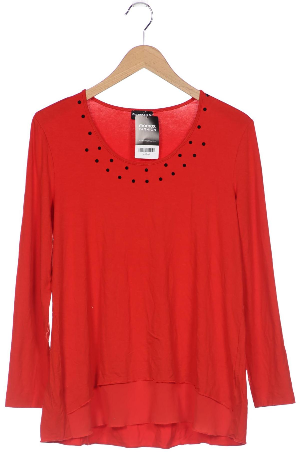 

Samoon by Gerry Weber Damen Langarmshirt, rot, Gr. 42