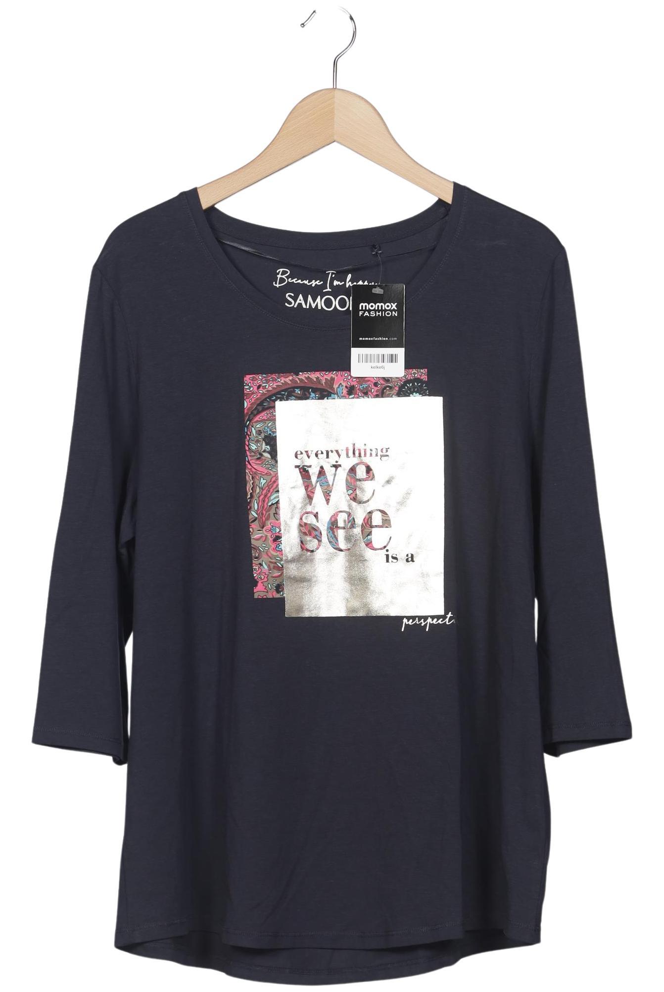 

Samoon by Gerry Weber Damen Langarmshirt, marineblau, Gr. 46