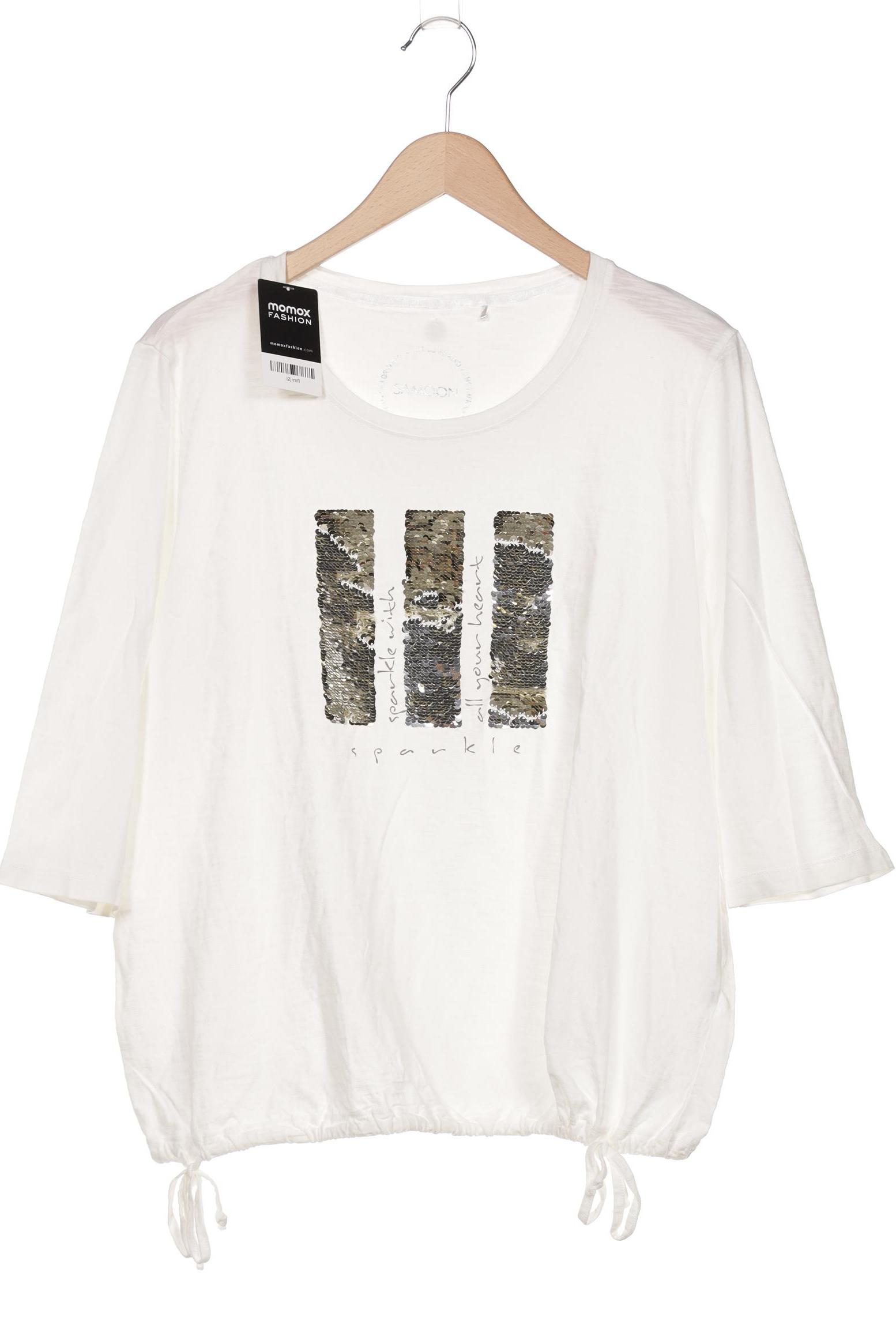 

Samoon by Gerry Weber Damen Langarmshirt, cremeweiß, Gr. 46