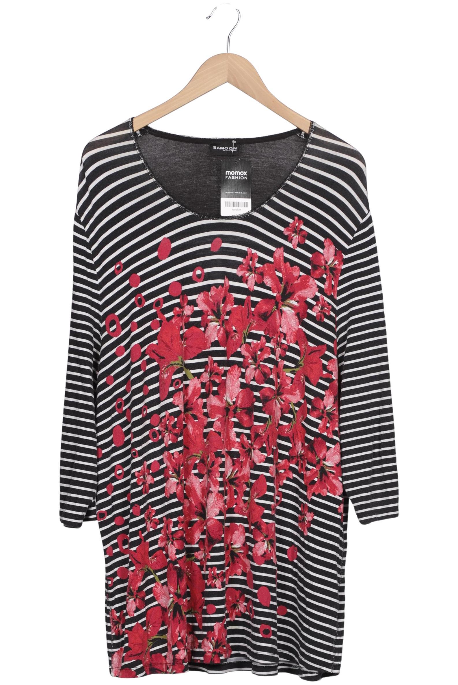 

Samoon by Gerry Weber Damen Langarmshirt, schwarz, Gr. 52