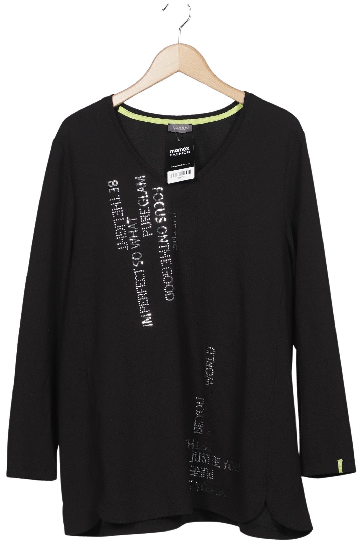 

Samoon by Gerry Weber Damen Sweatshirt, schwarz, Gr. 48