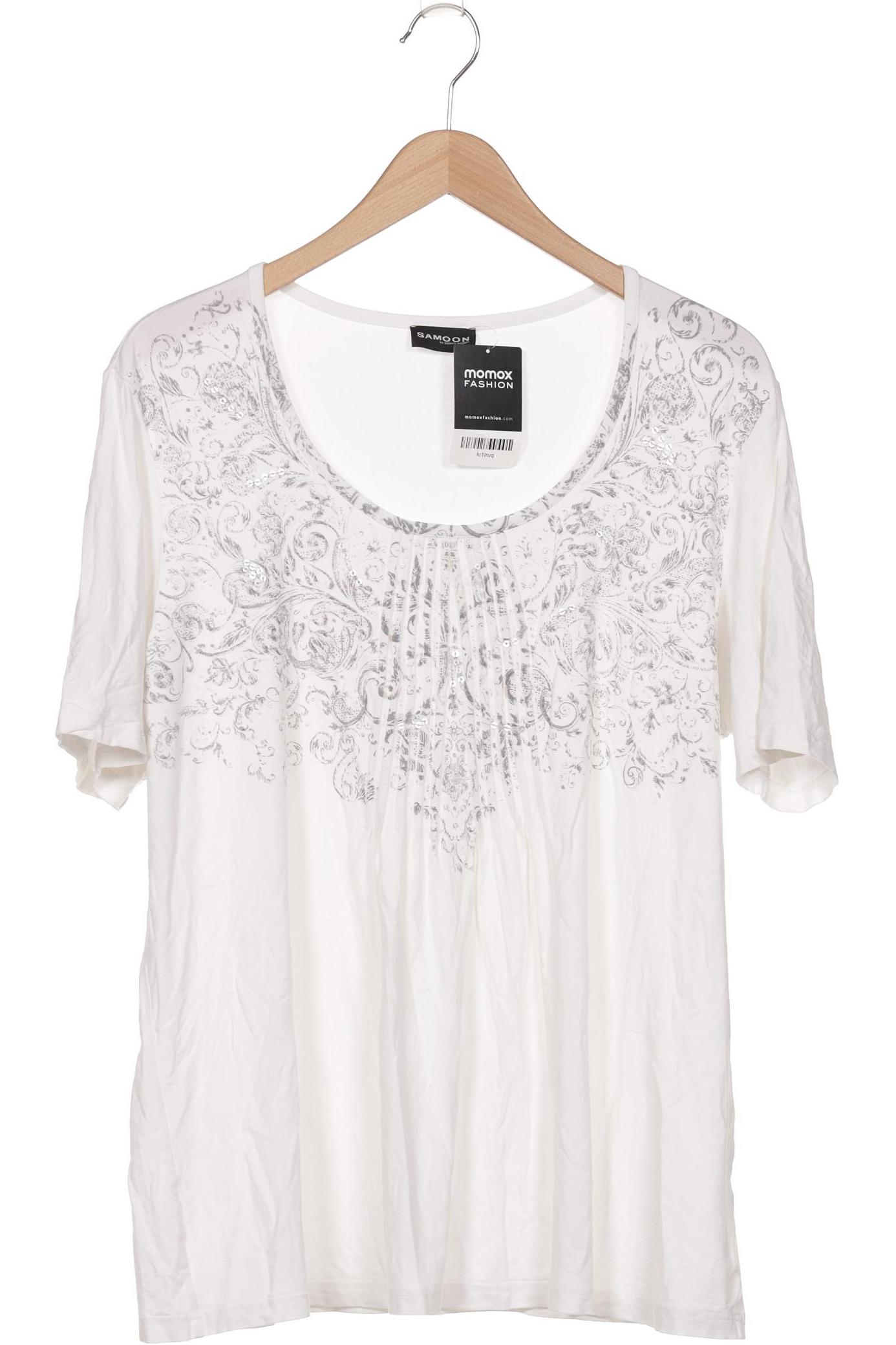 

Samoon by Gerry Weber Damen T-Shirt, weiß, Gr. 46