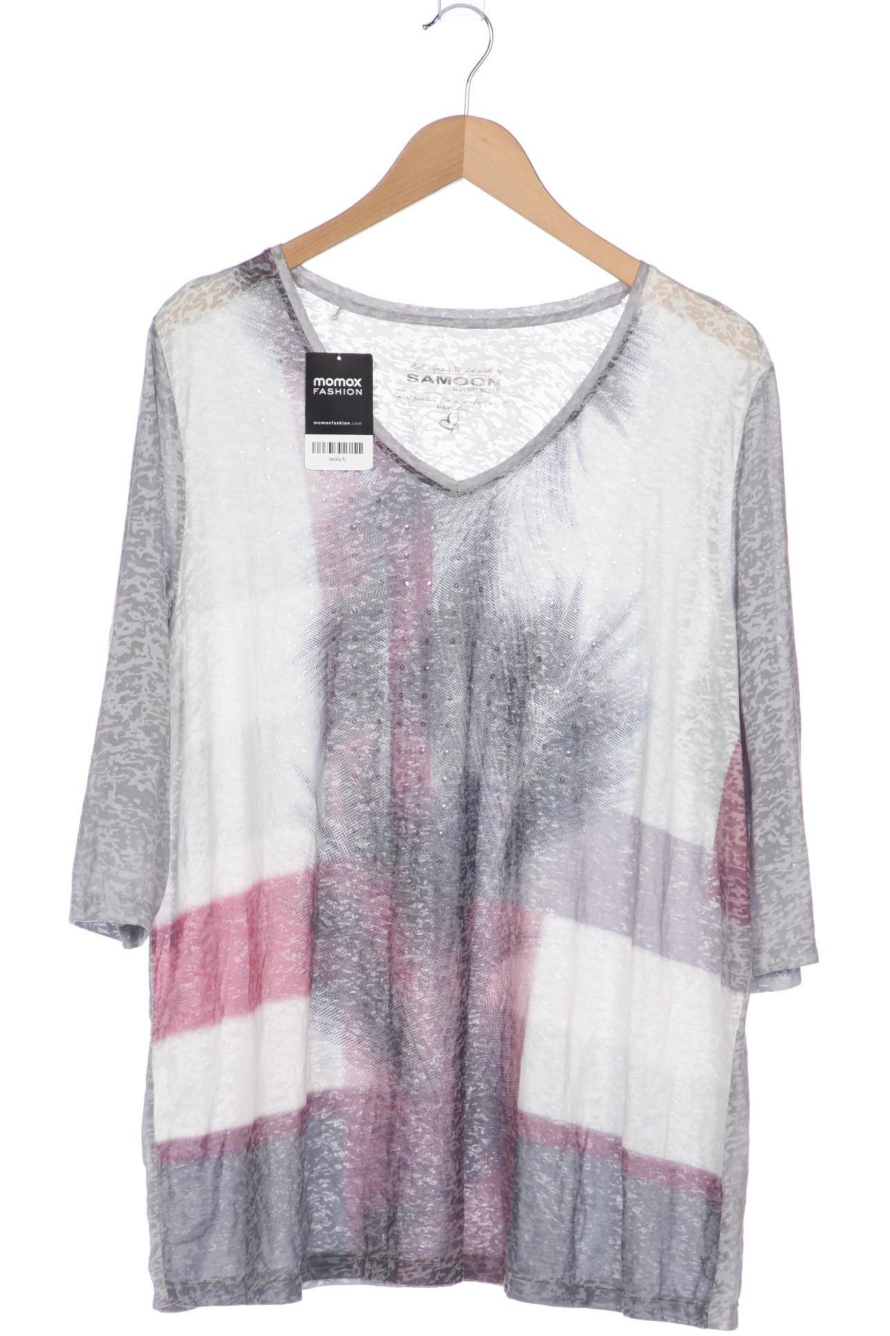 

Samoon by Gerry Weber Damen T-Shirt, grau, Gr. 52