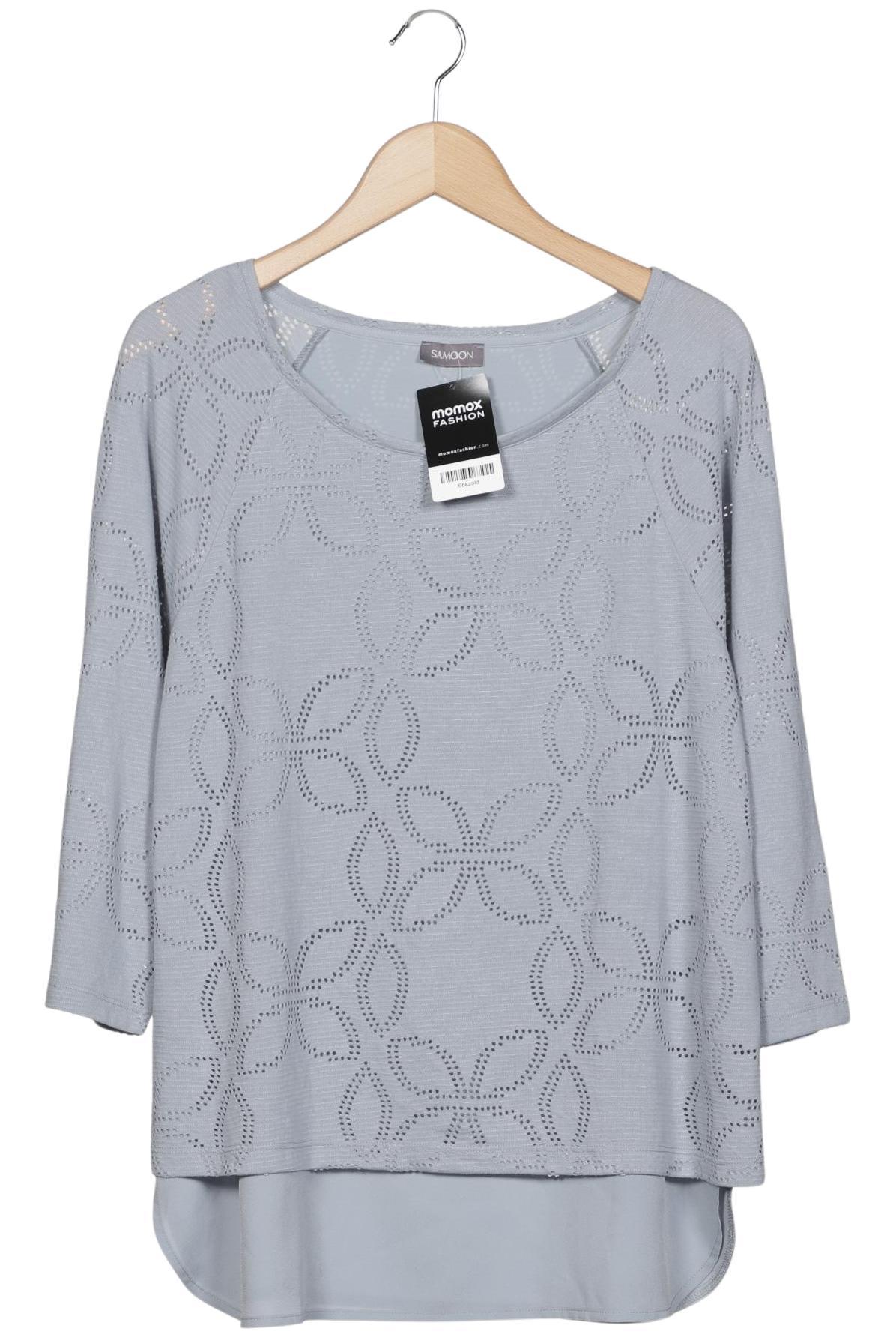 

Samoon by Gerry Weber Damen Langarmshirt, hellblau, Gr. 48