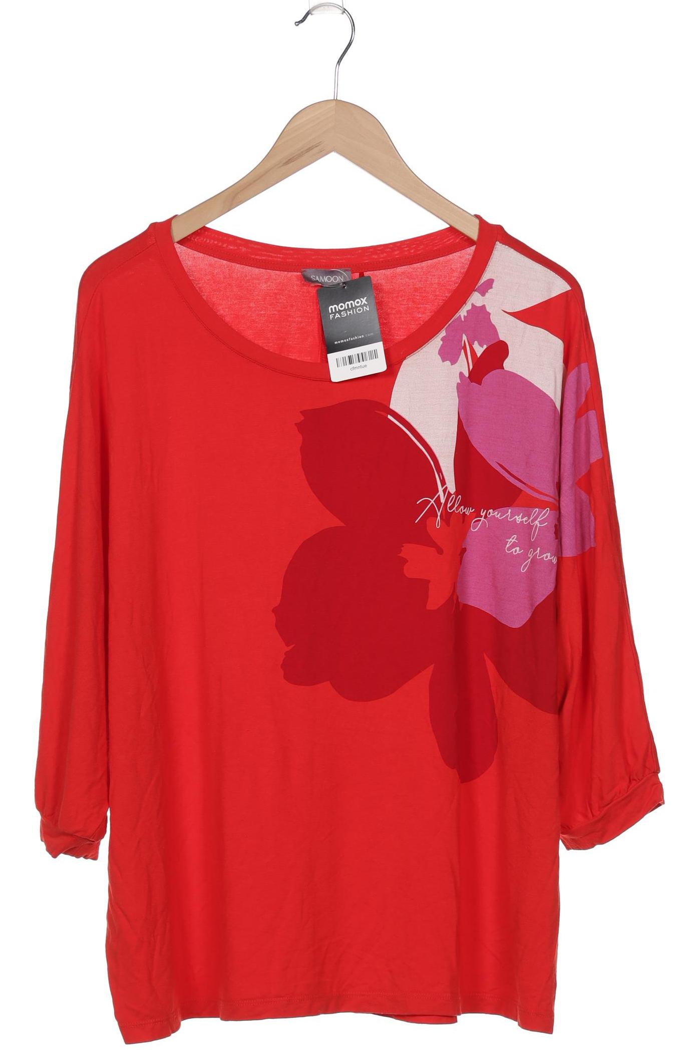 

Samoon by Gerry Weber Damen Langarmshirt, rot, Gr. 48
