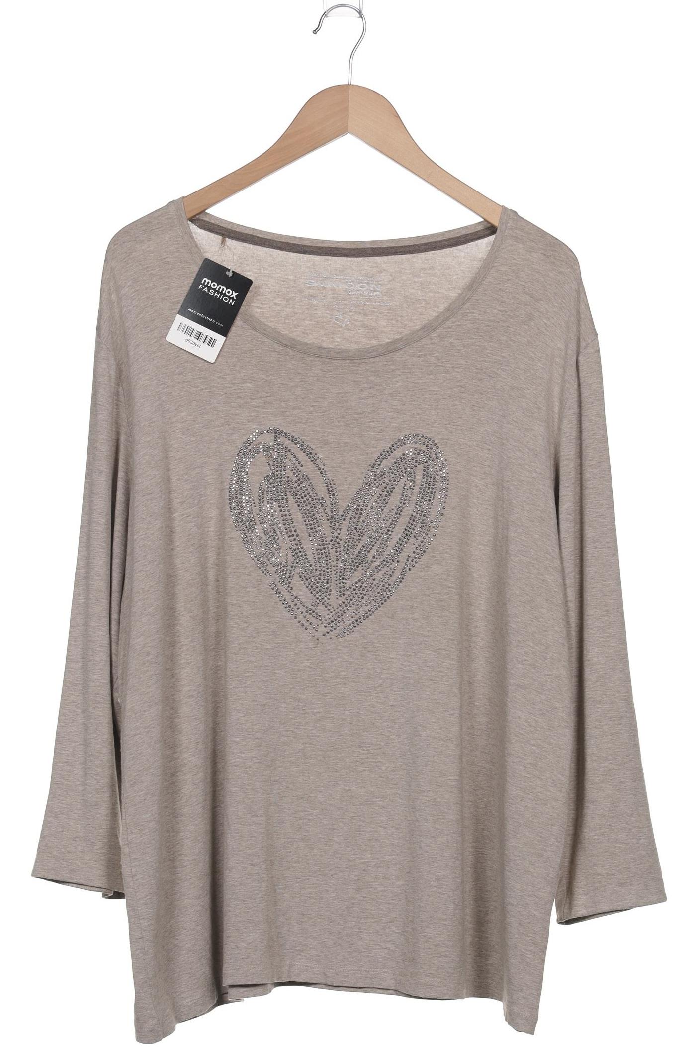 

Samoon by Gerry Weber Damen Langarmshirt, grau, Gr. 52