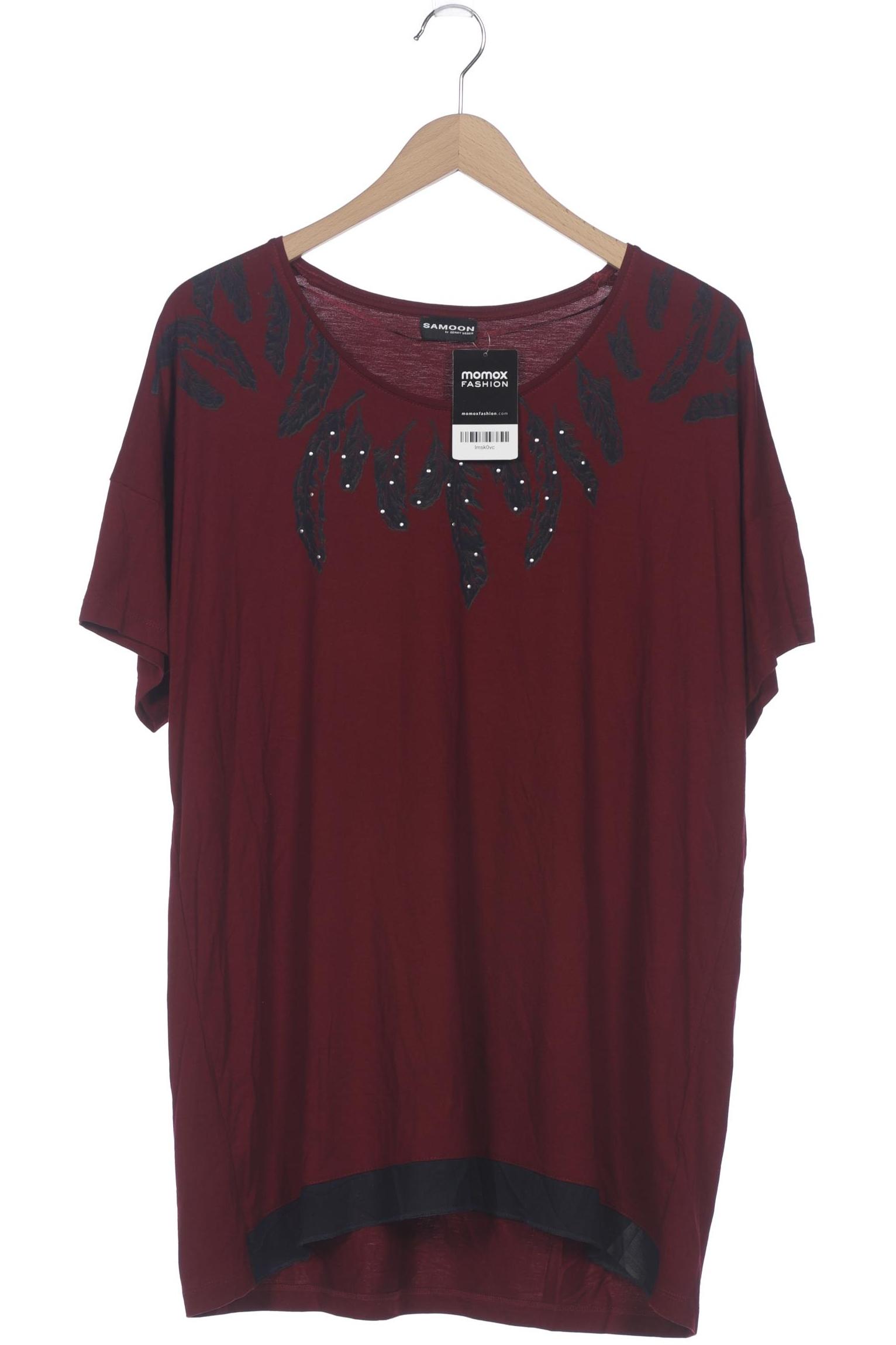 

Samoon by Gerry Weber Damen T-Shirt, bordeaux, Gr. 46
