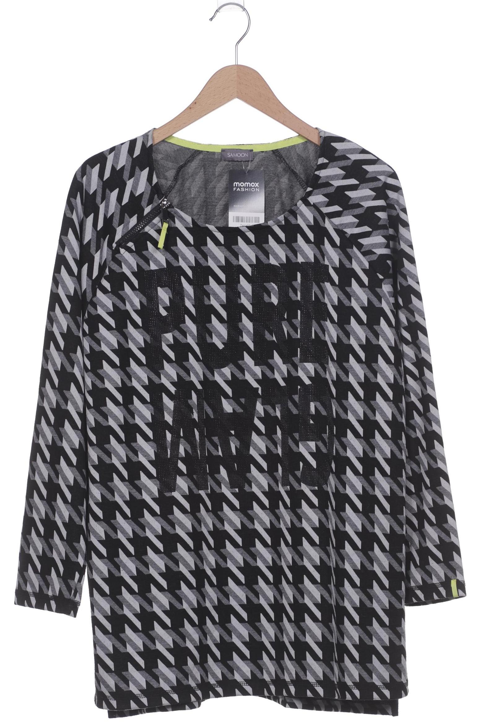 

Samoon by Gerry Weber Damen Langarmshirt, schwarz, Gr. 48